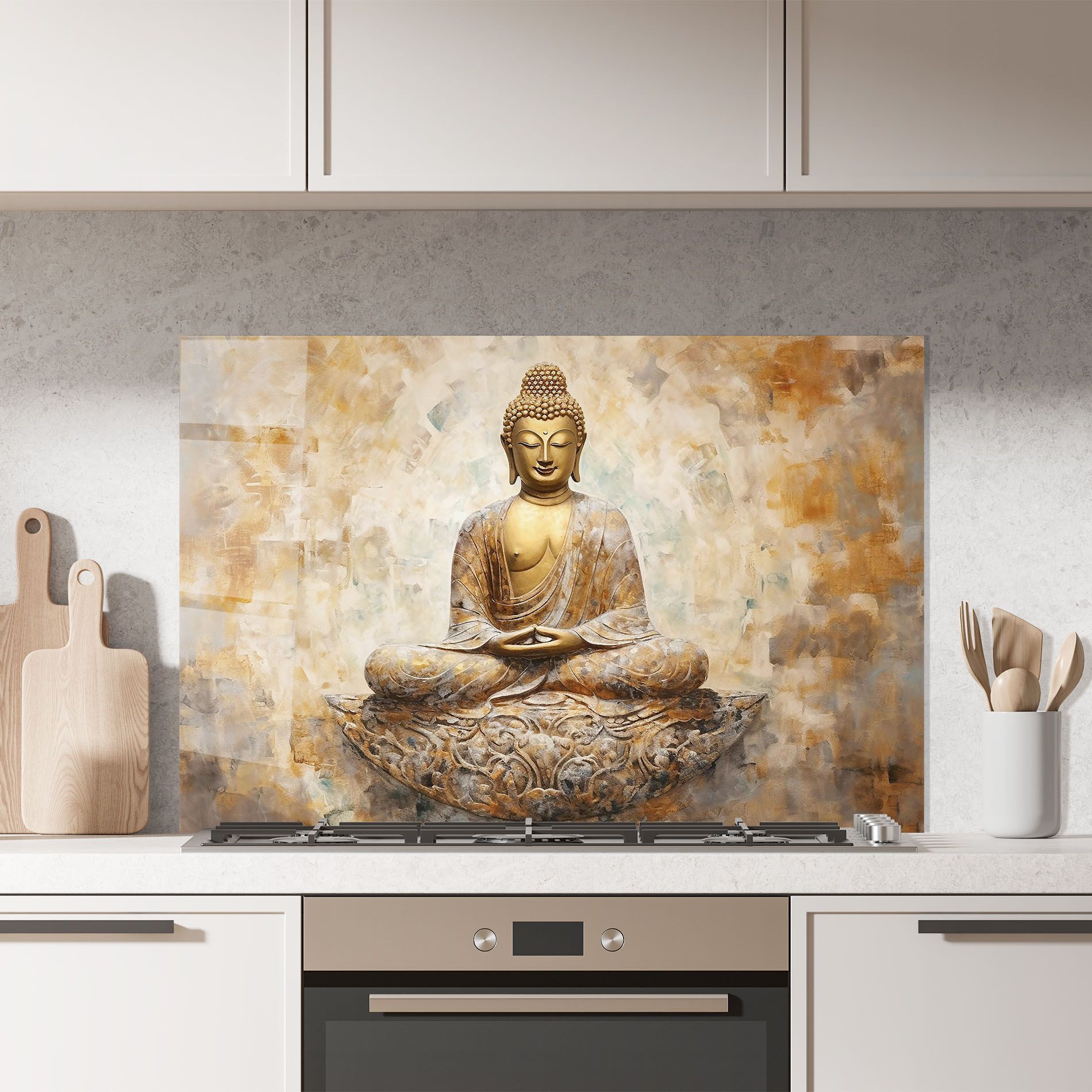 Cream Buddha Art mockup 7