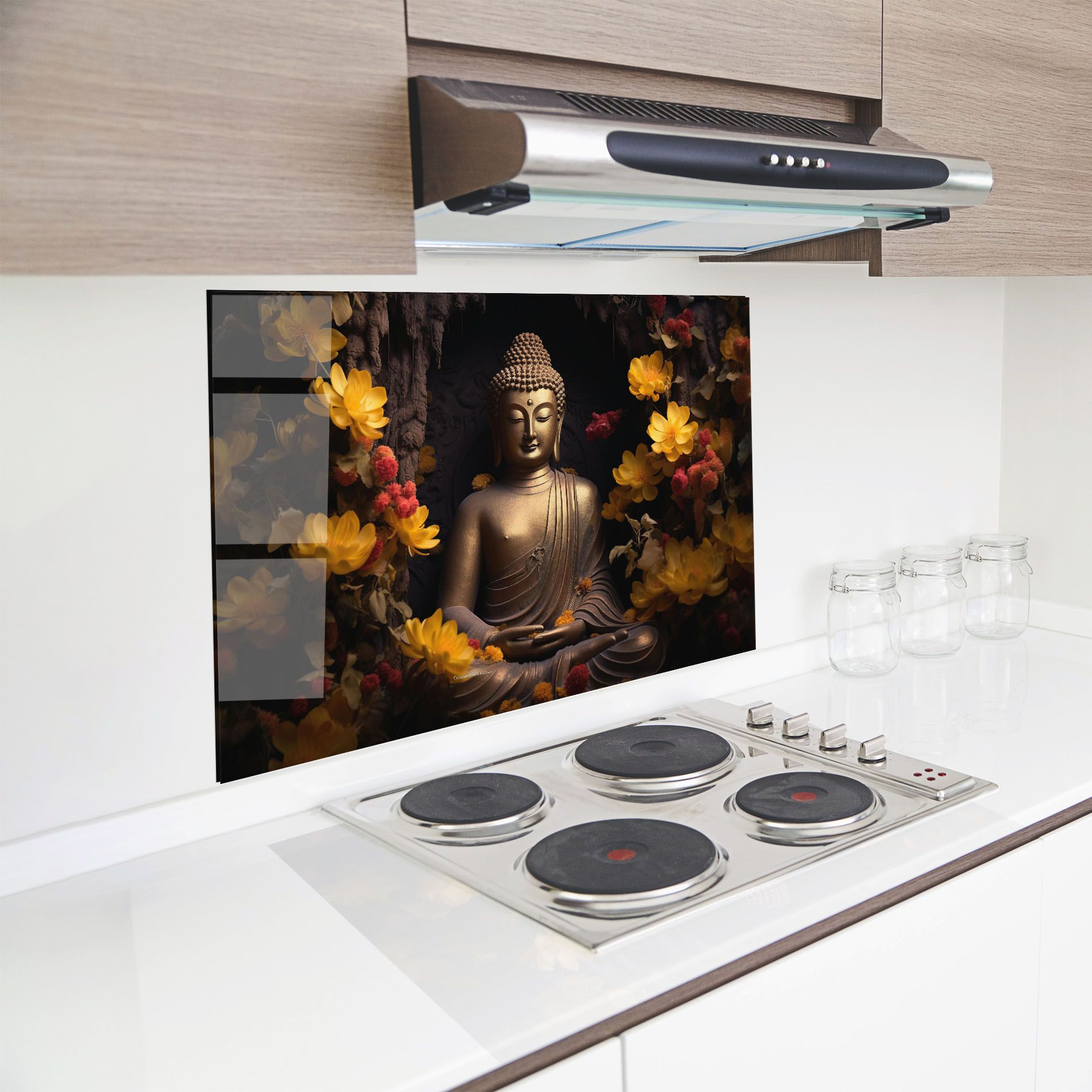 Buddha Yellow Red mockup 8