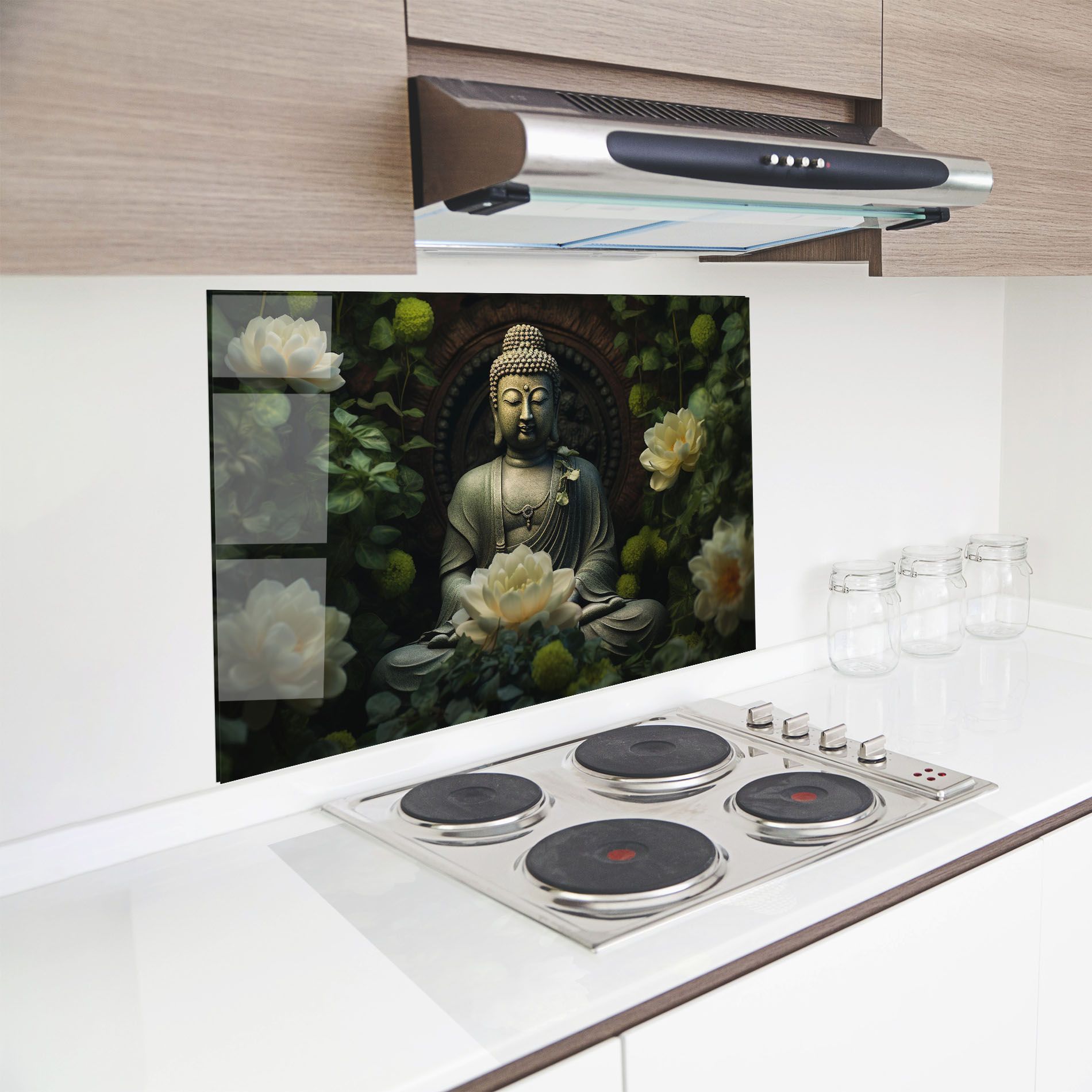 Cream Flower Buddha mockup 8