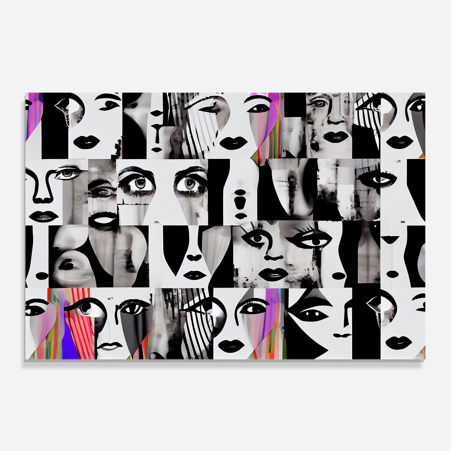 Black White Face mockup 0