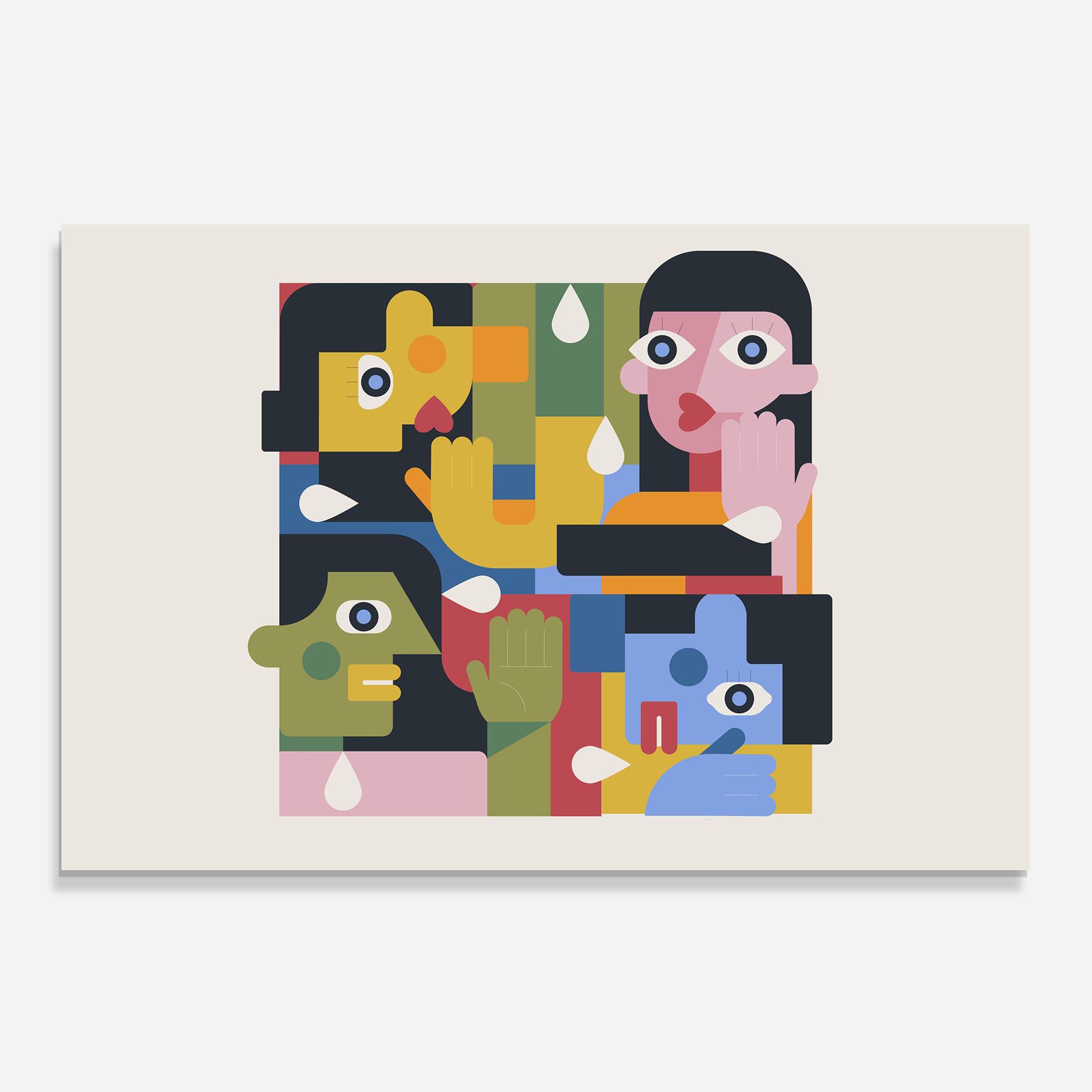 Minimal People Collage mockup 0