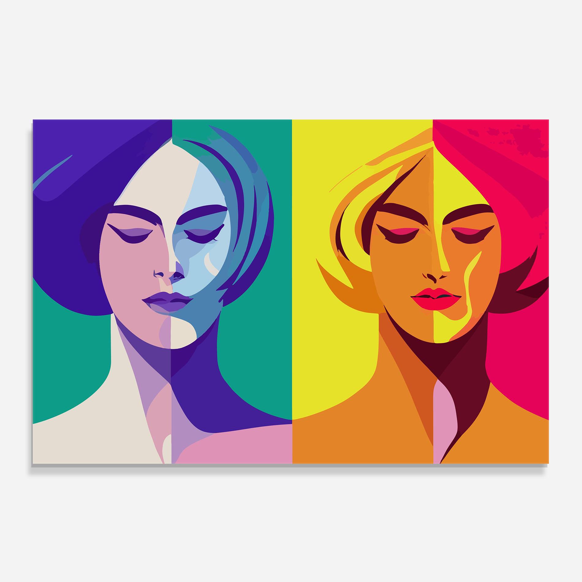 Panou Sticla Bucatarie Winter Summer Girl mockup 0