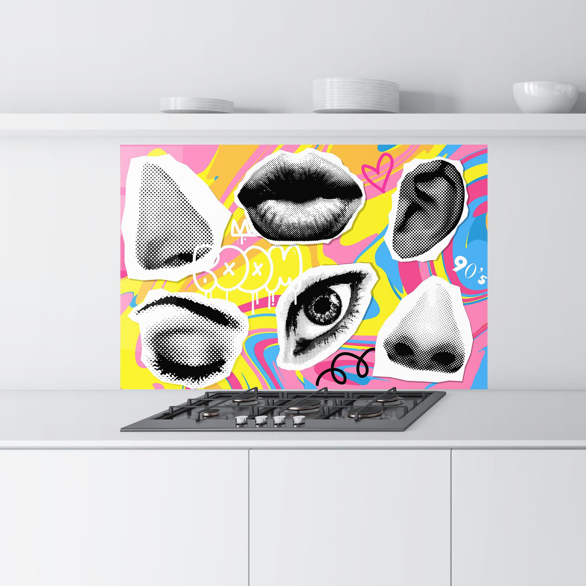 Panou Sticla Bucatarie Boom 90s mockup 9