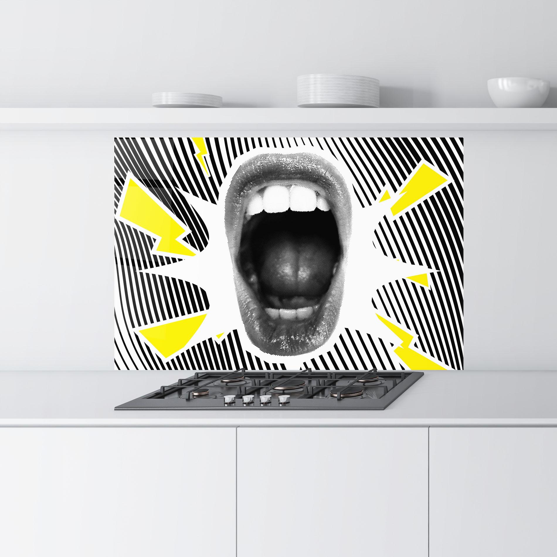 Panou Sticla Bucatarie Lightning Mouth mockup 9