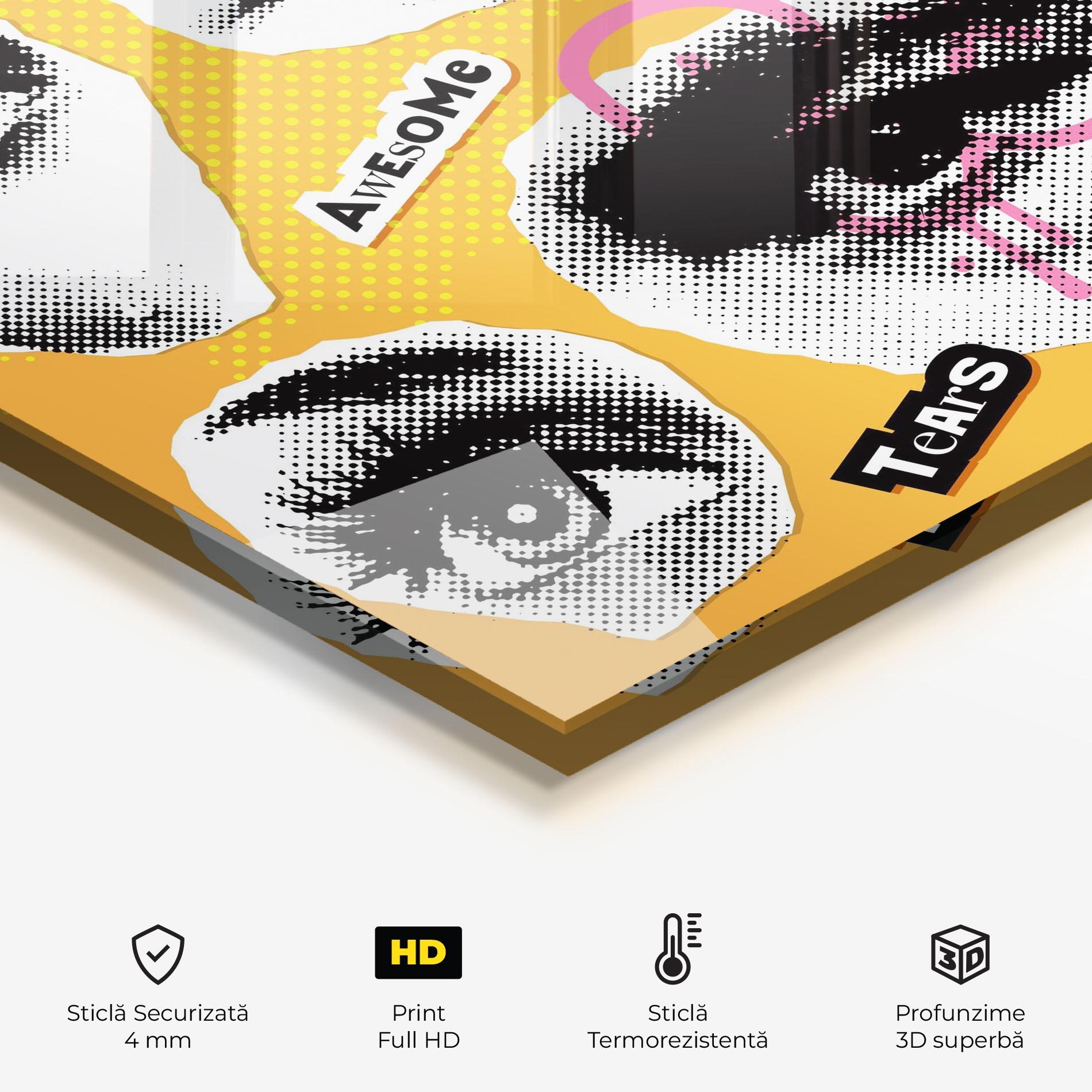 Panou Sticla Bucatarie Awesome Emotions mockup 2