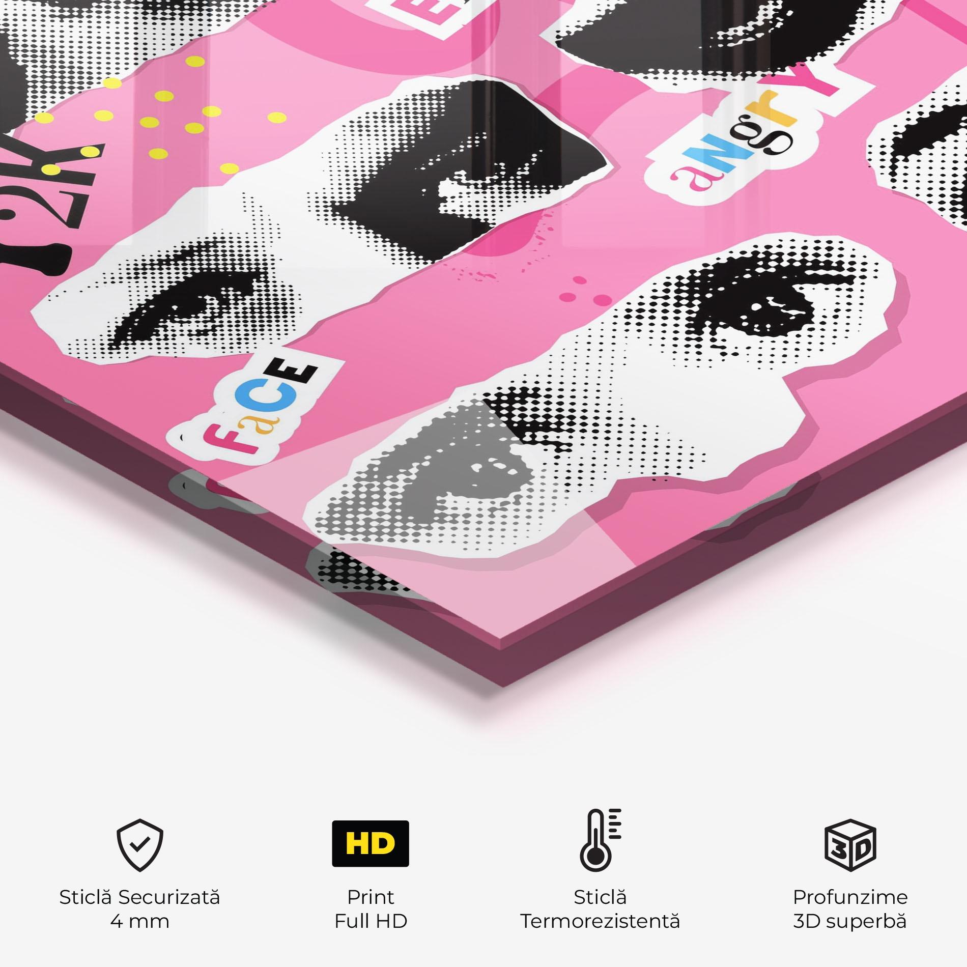 Panou Sticla Bucatarie Eye Type mockup 2