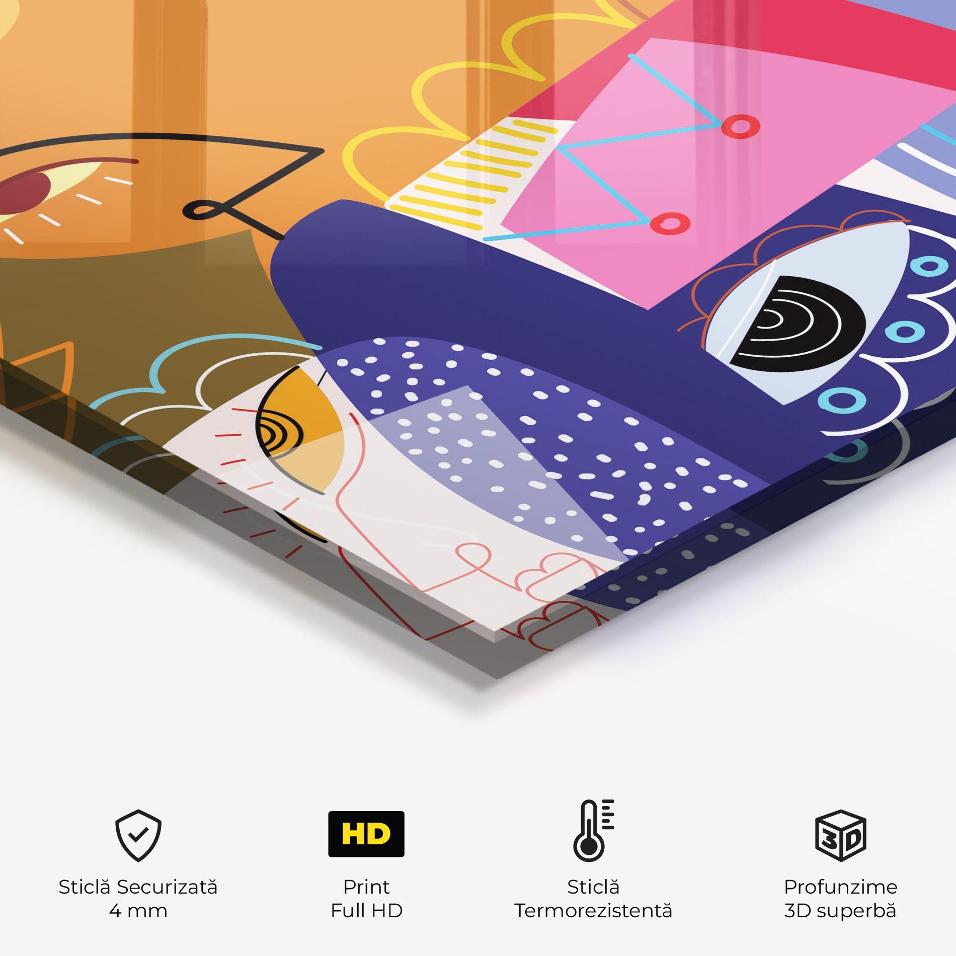 Panou Sticla Bucatarie Line Eye Family mockup 2