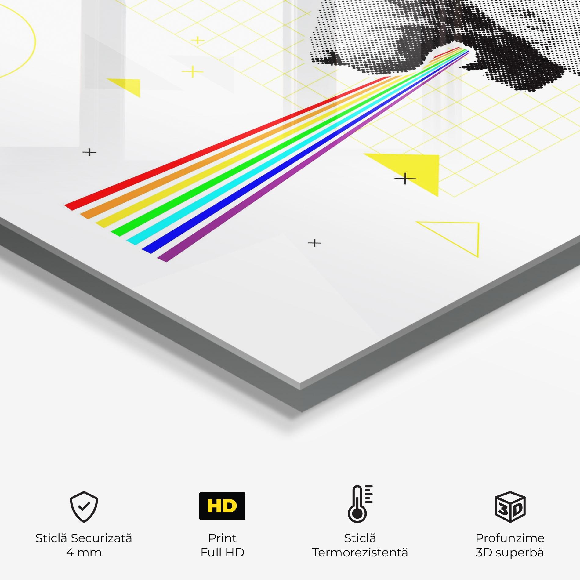 Panou Sticla Bucatarie Lion Collage mockup 2