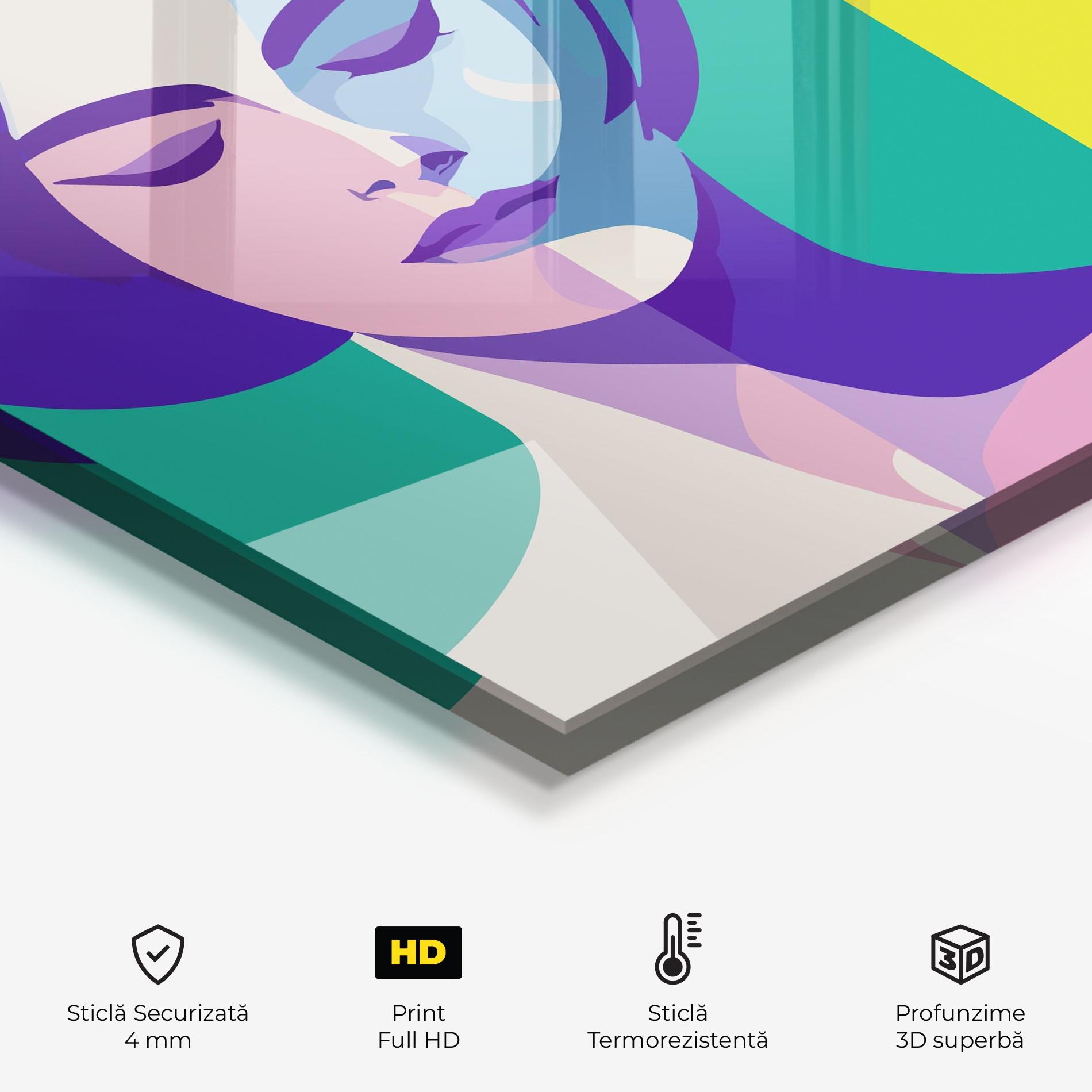 Panou Sticla Bucatarie Winter Summer Girl mockup 2