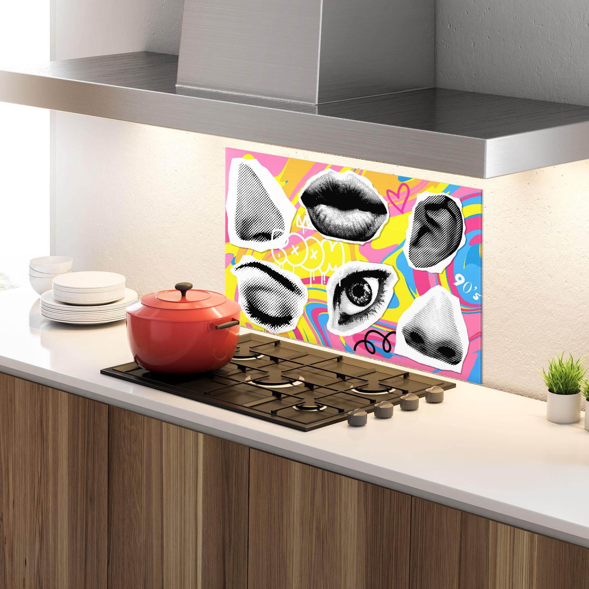 Panou Sticla Bucatarie Boom 90s mockup 4