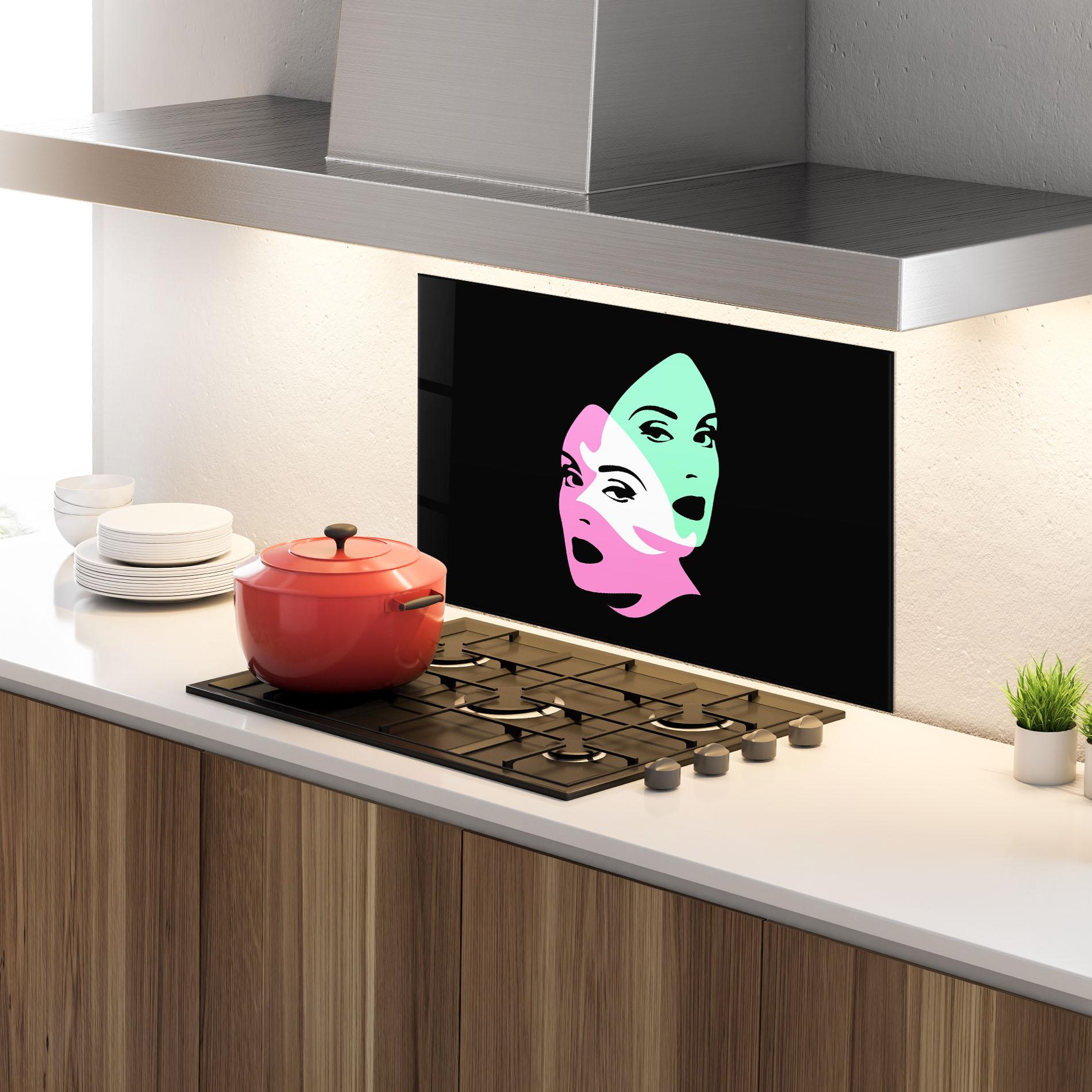 Panou Sticla Bucatarie Exposure Portrait mockup 4