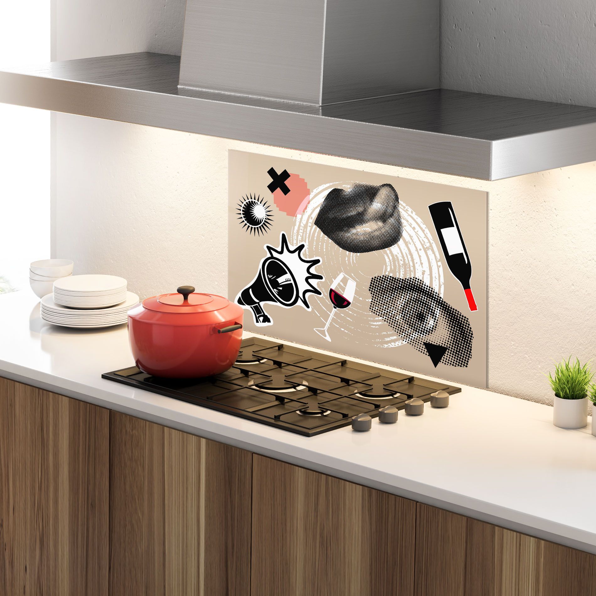 Lips Mouth Collage mockup 4