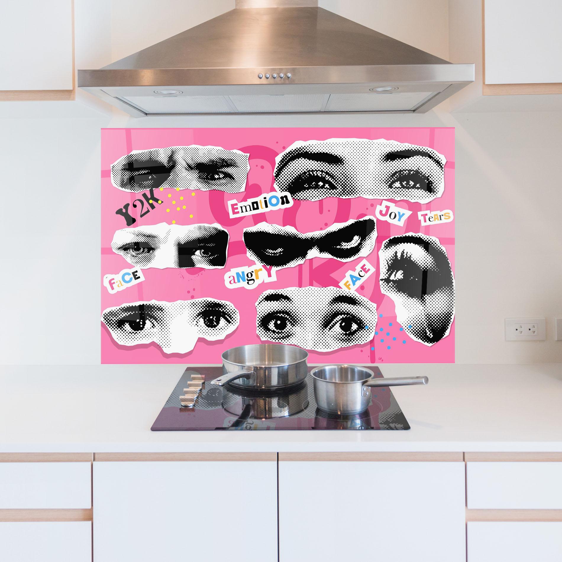 Panou Sticla Bucatarie Eye Type mockup 5