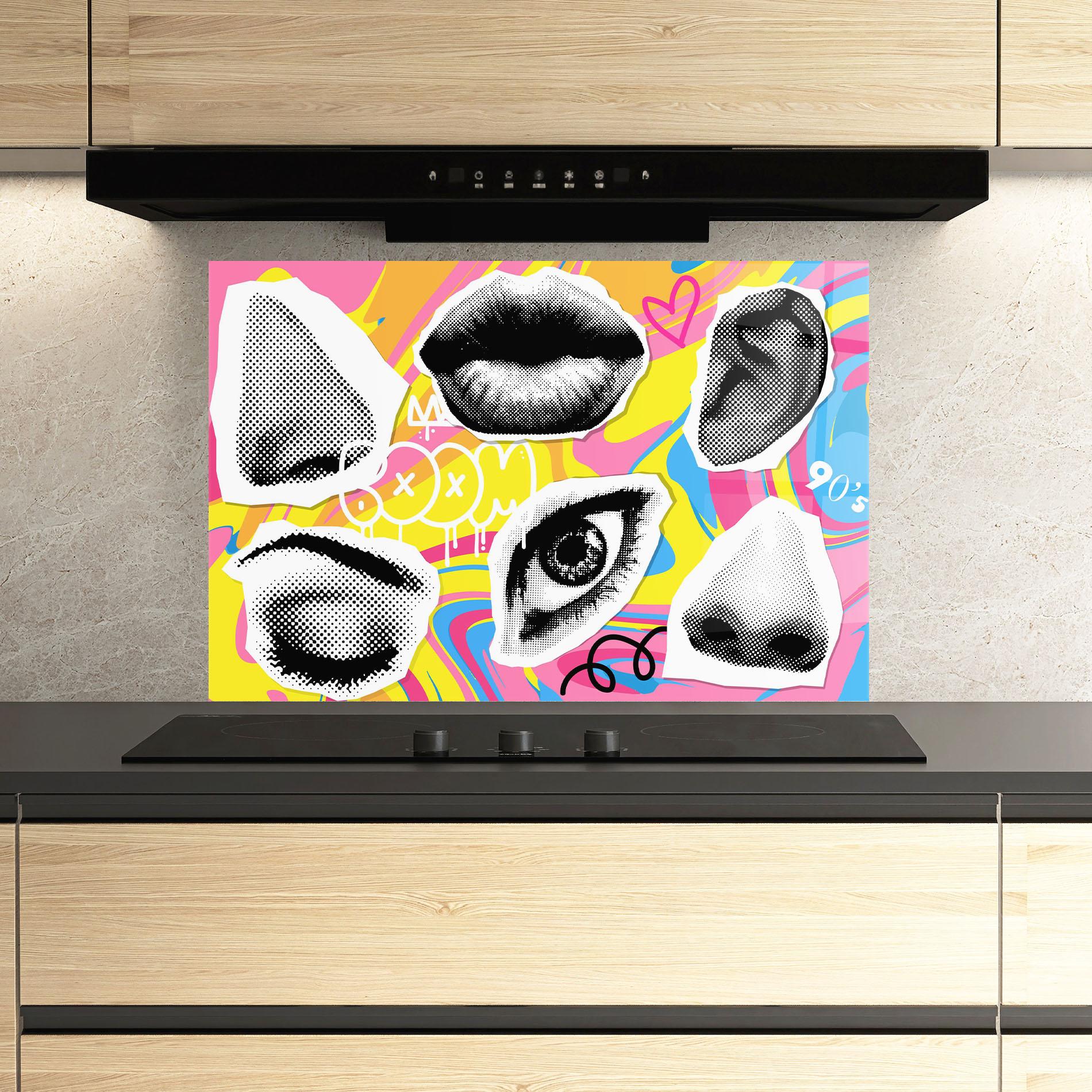 Panou Sticla Bucatarie Boom 90s mockup 3