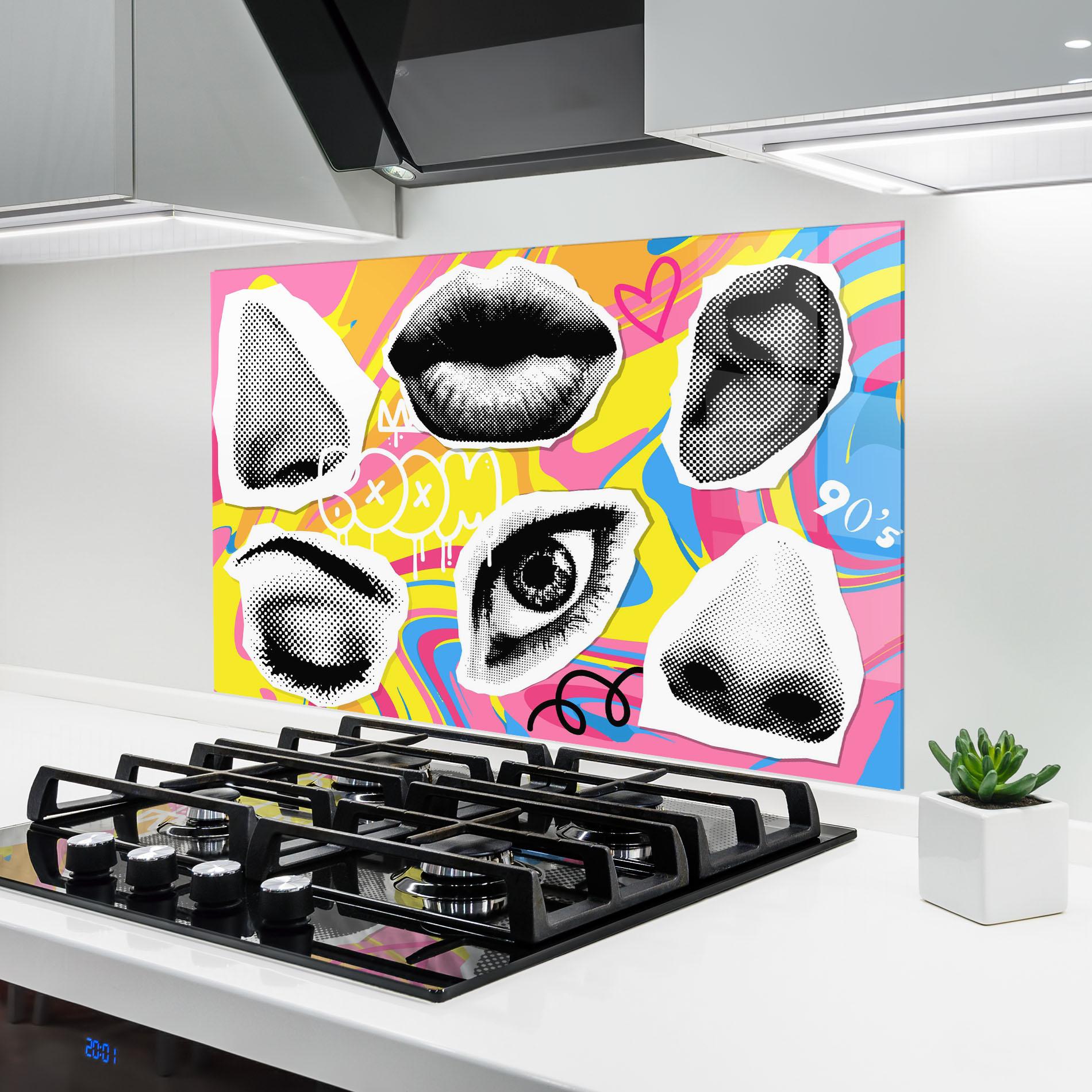 Panou Sticla Bucatarie Boom 90s mockup 6