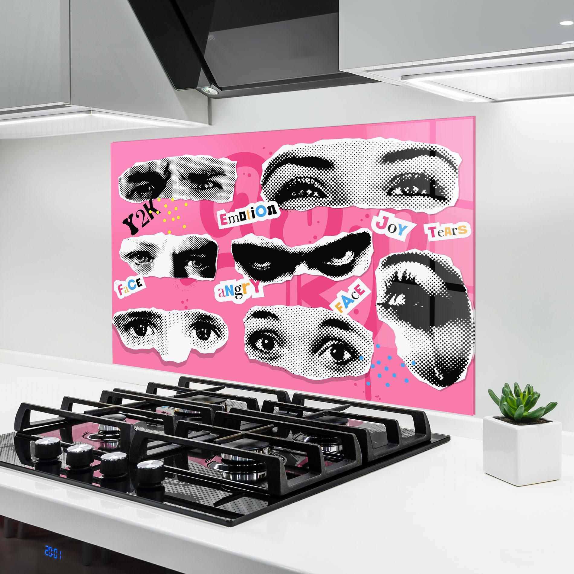 Panou Sticla Bucatarie Eye Type mockup 6