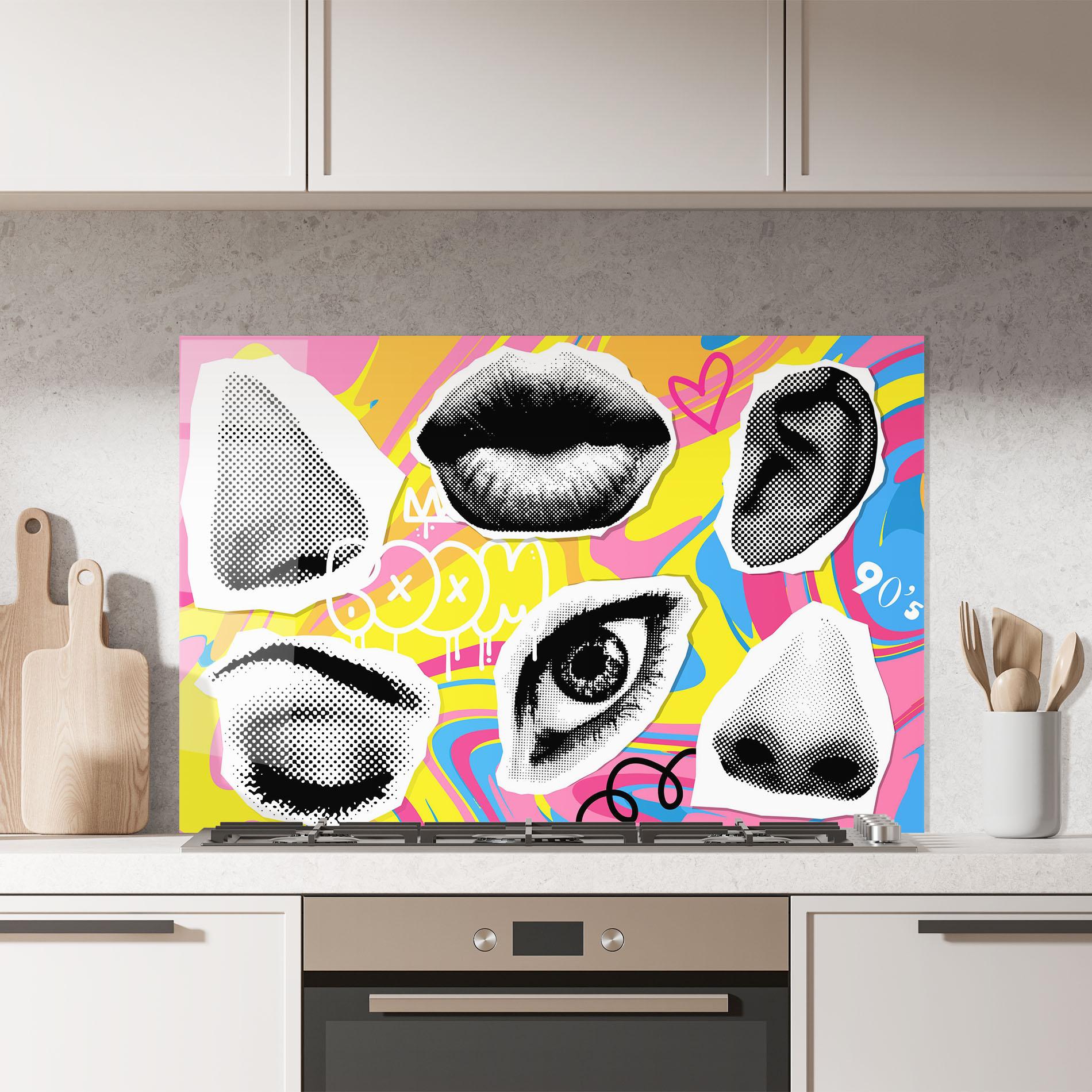 Panou Sticla Bucatarie Boom 90s mockup 7