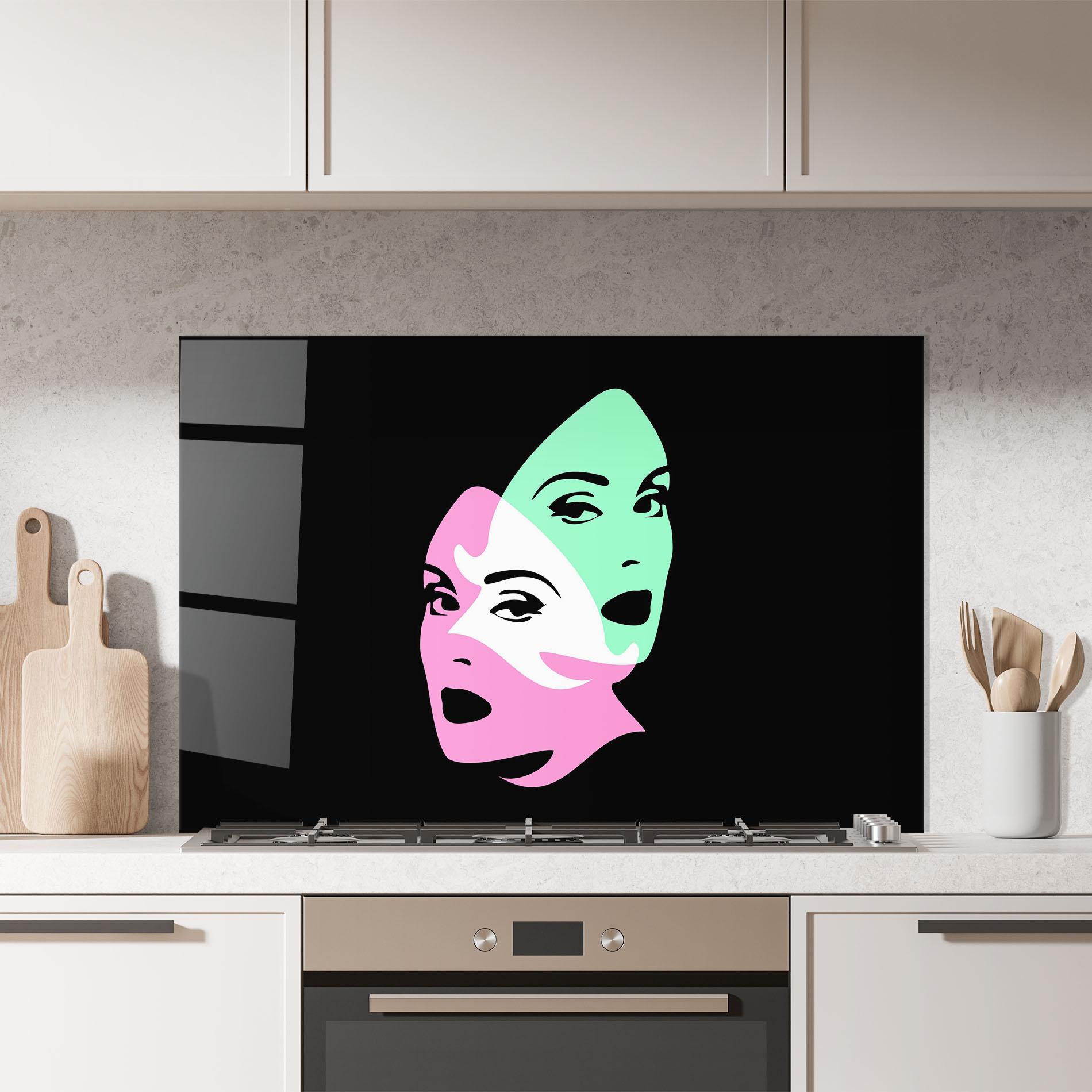 Panou Sticla Bucatarie Exposure Portrait mockup 7