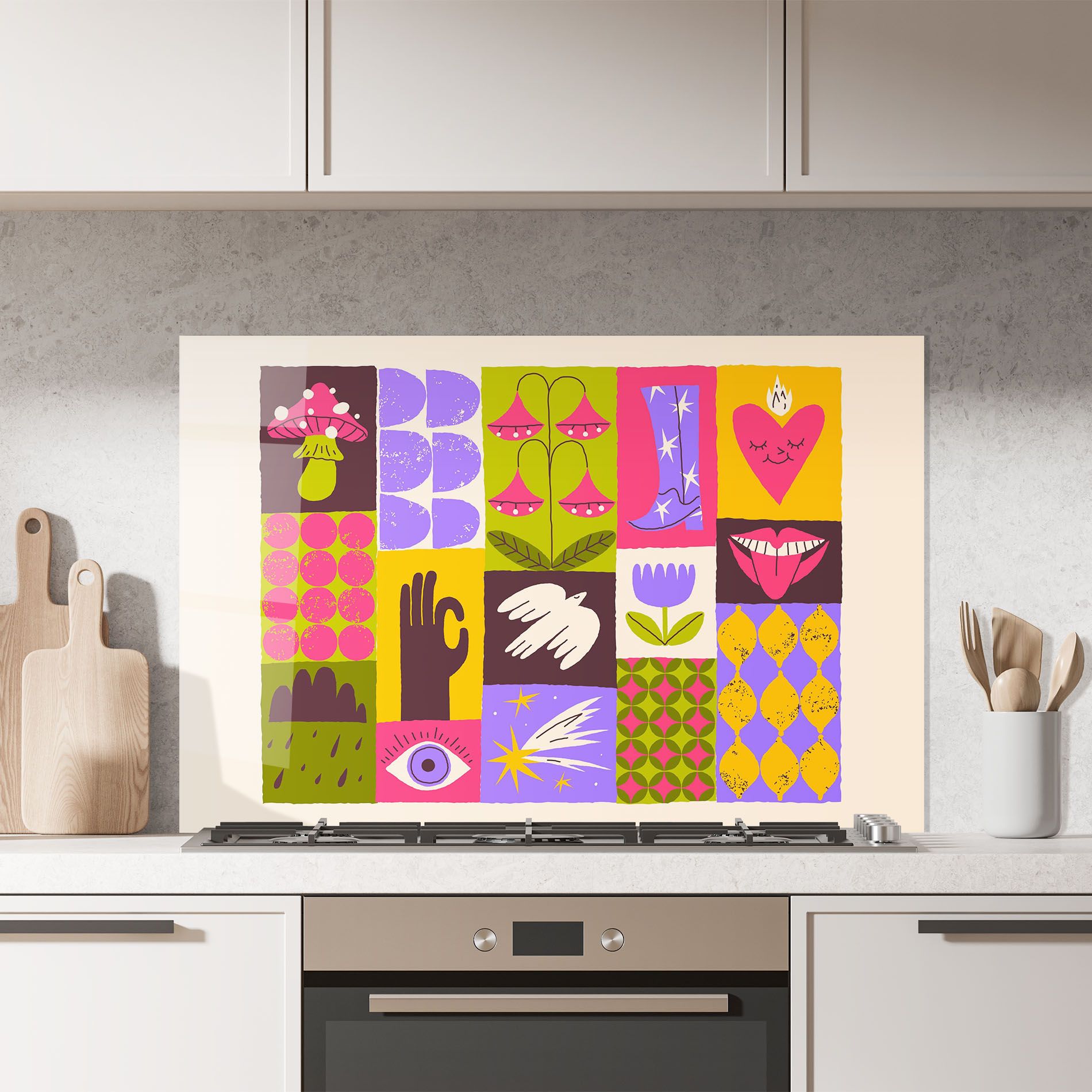 Green Purple Collage mockup 7