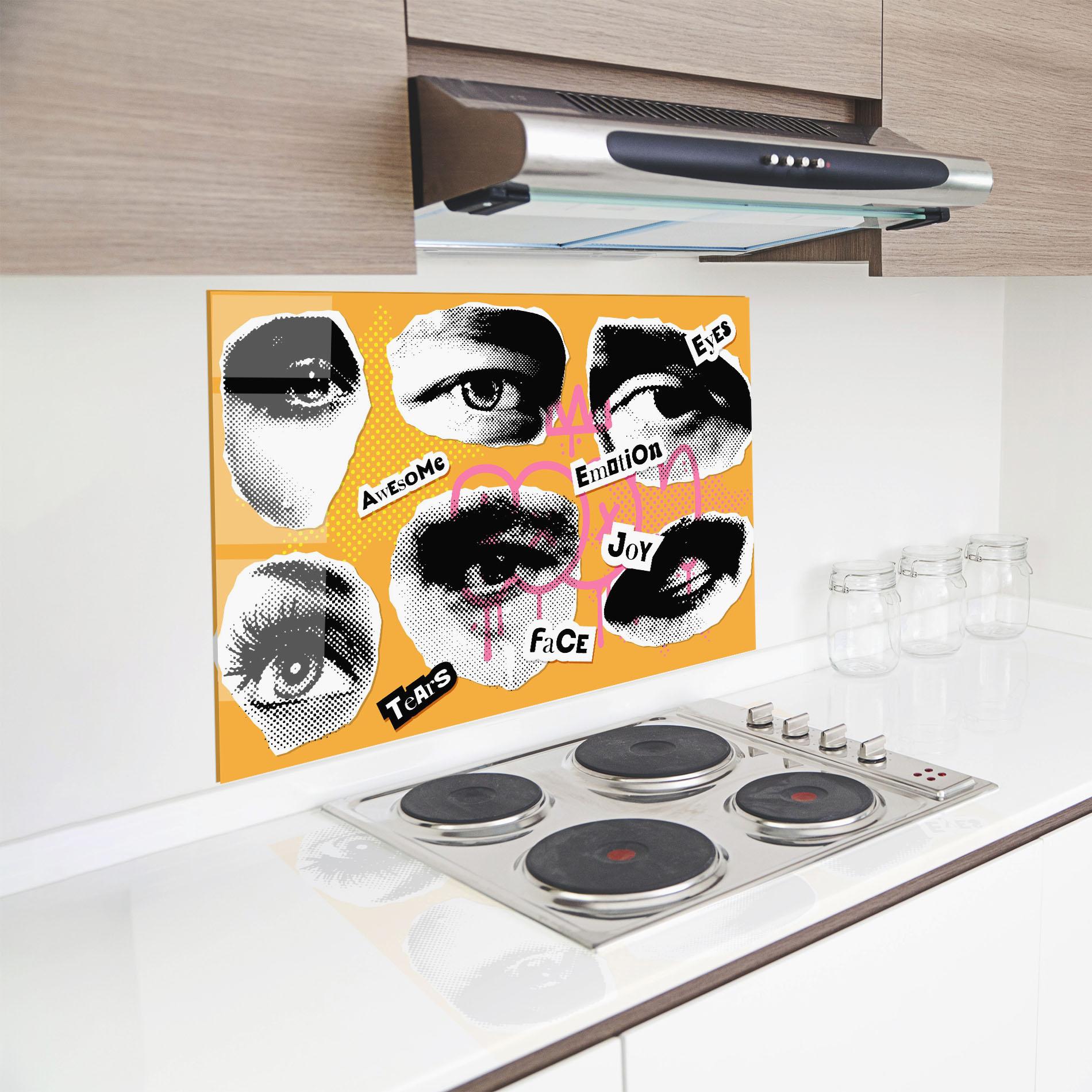 Panou Sticla Bucatarie Awesome Emotions mockup 8