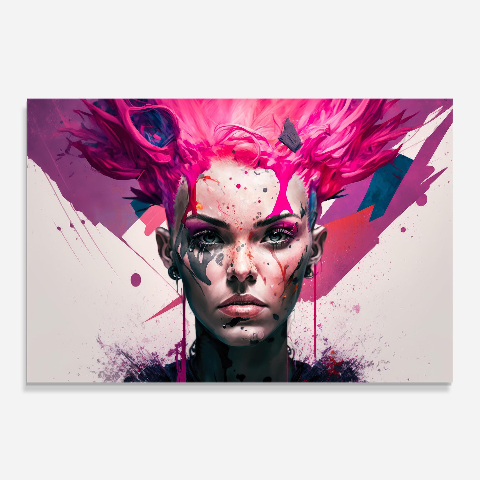 Abstract Pink Hair mockup 0