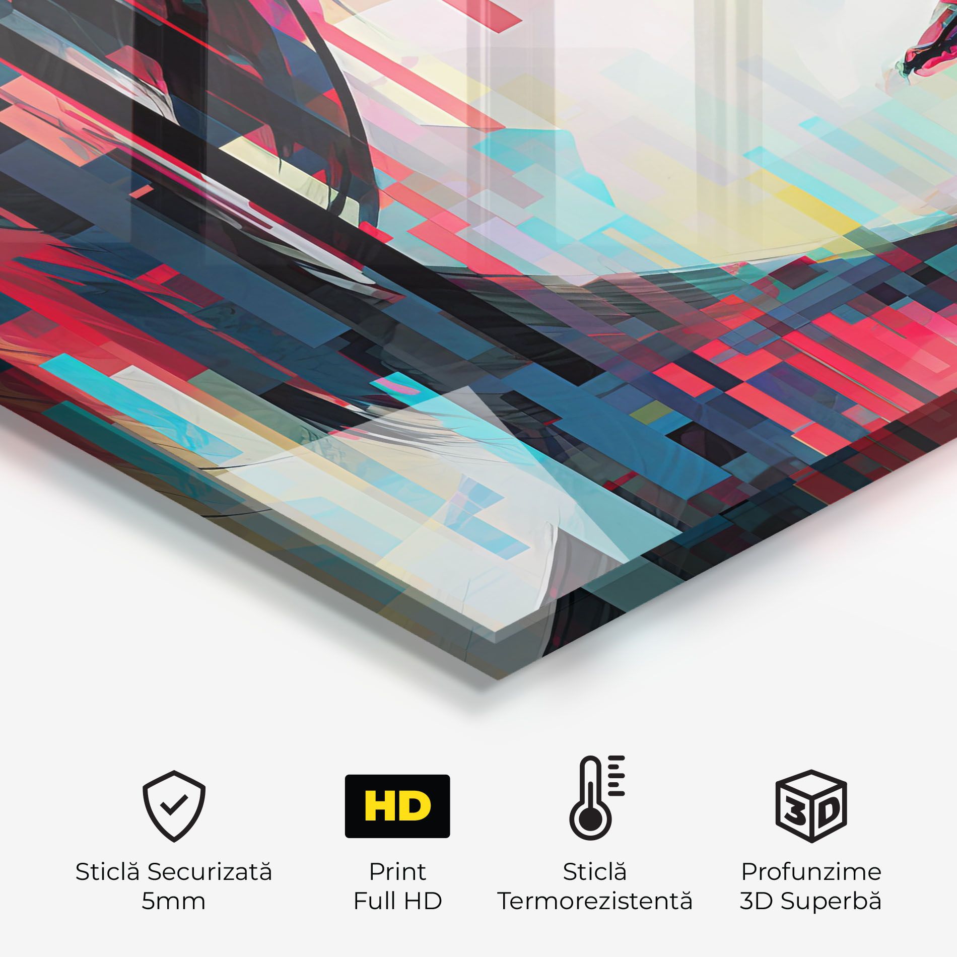 Colorful Glitchy Girl mockup 2