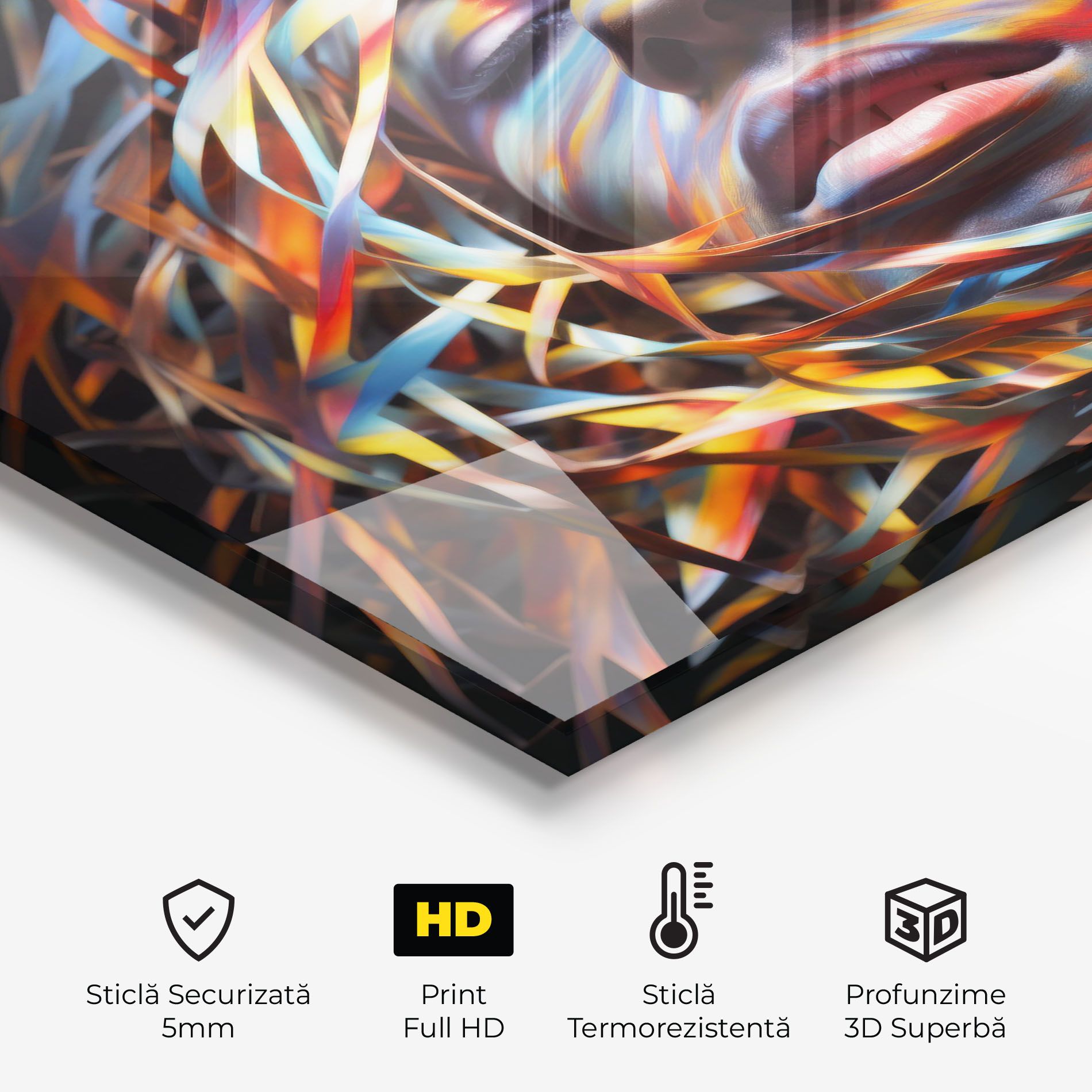 Colorful Ribbons Hair mockup 2