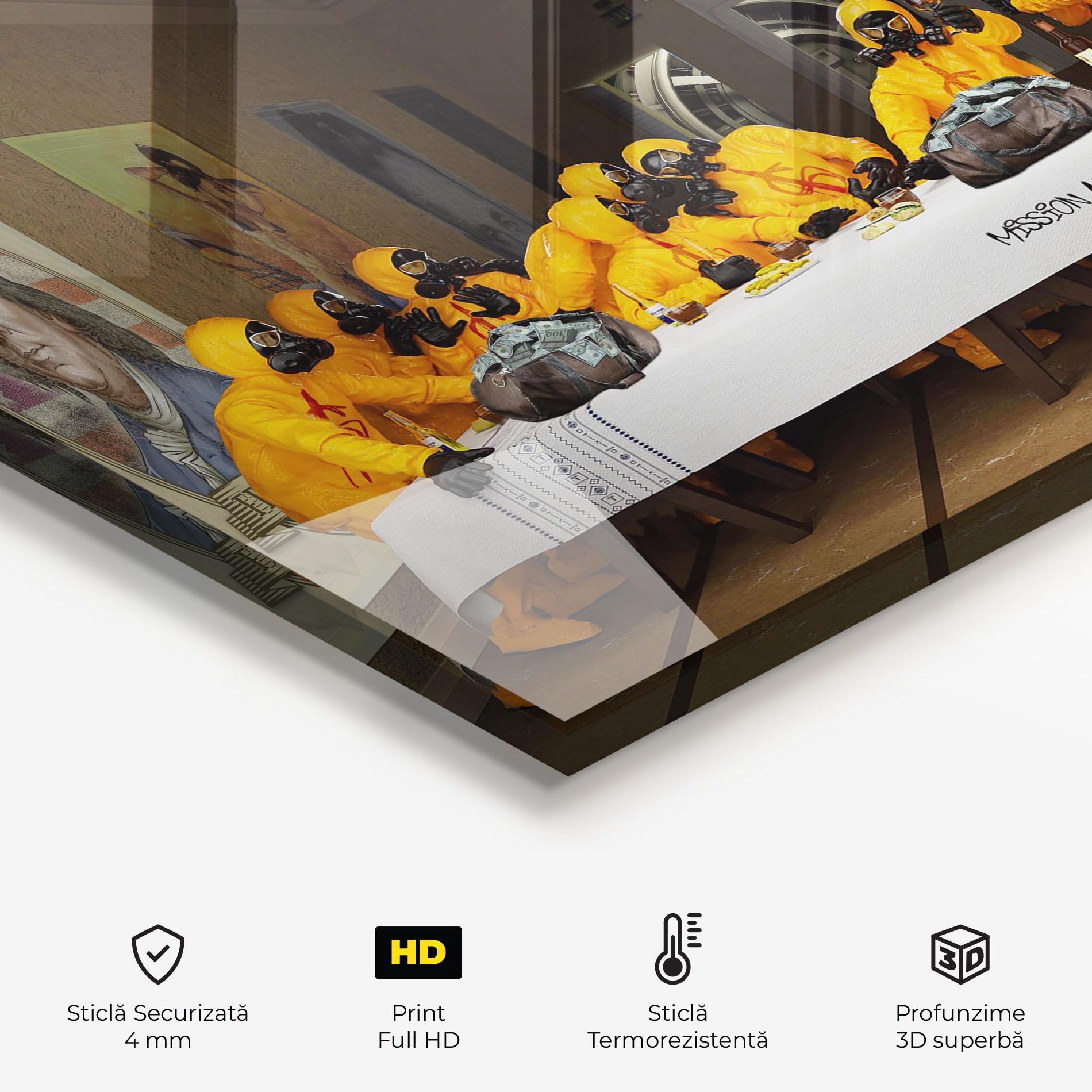 Panou Sticla Bucatarie Mission Accomplished mockup 2