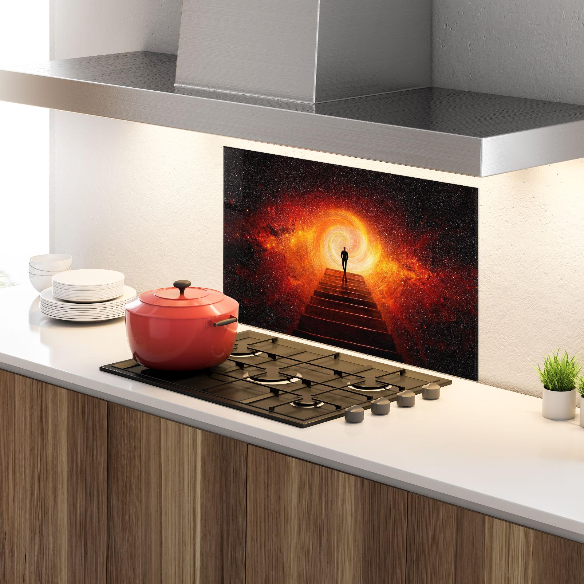 Panou Sticla Bucatarie Gateway To Your Soul mockup 4