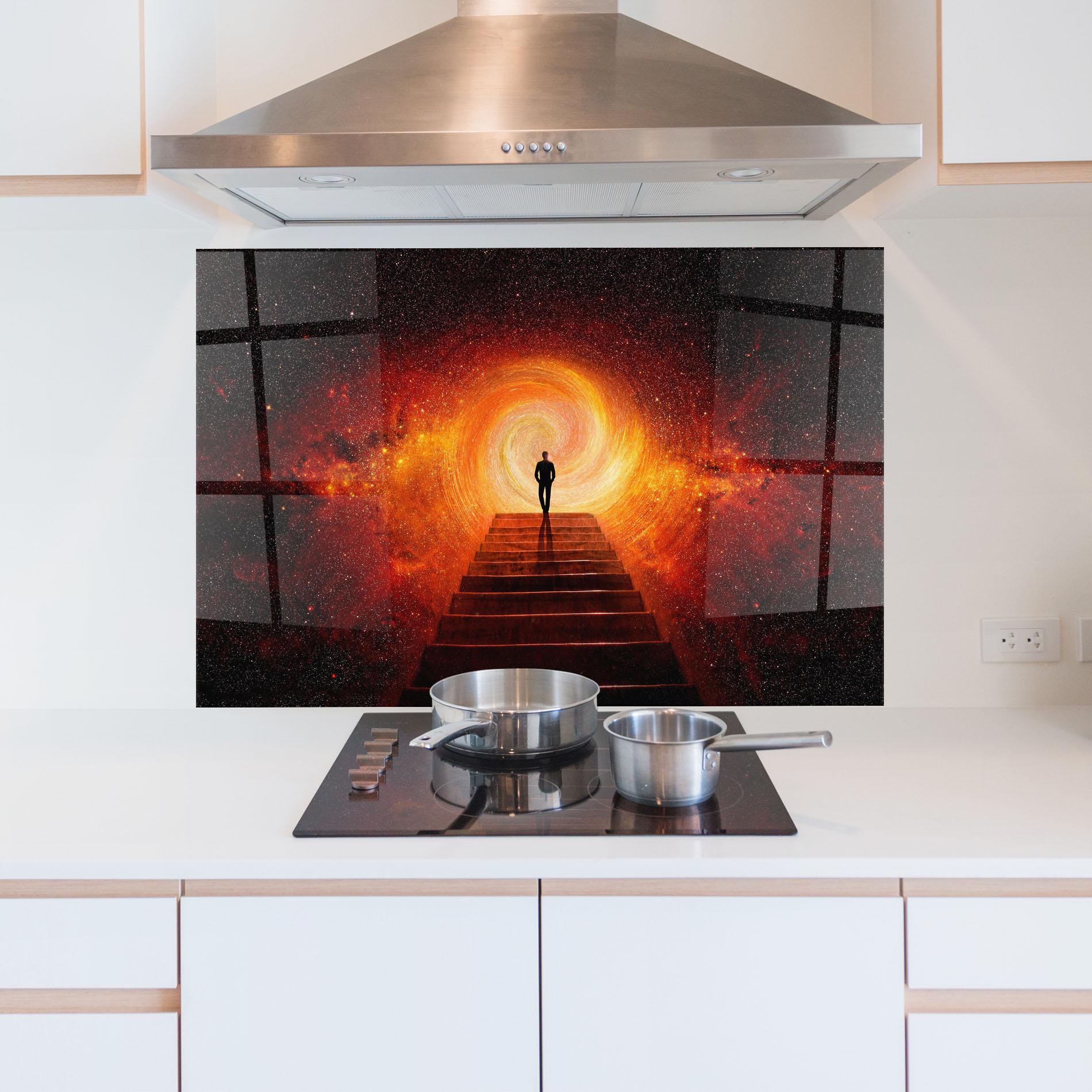 Panou Sticla Bucatarie Gateway To Your Soul mockup 5