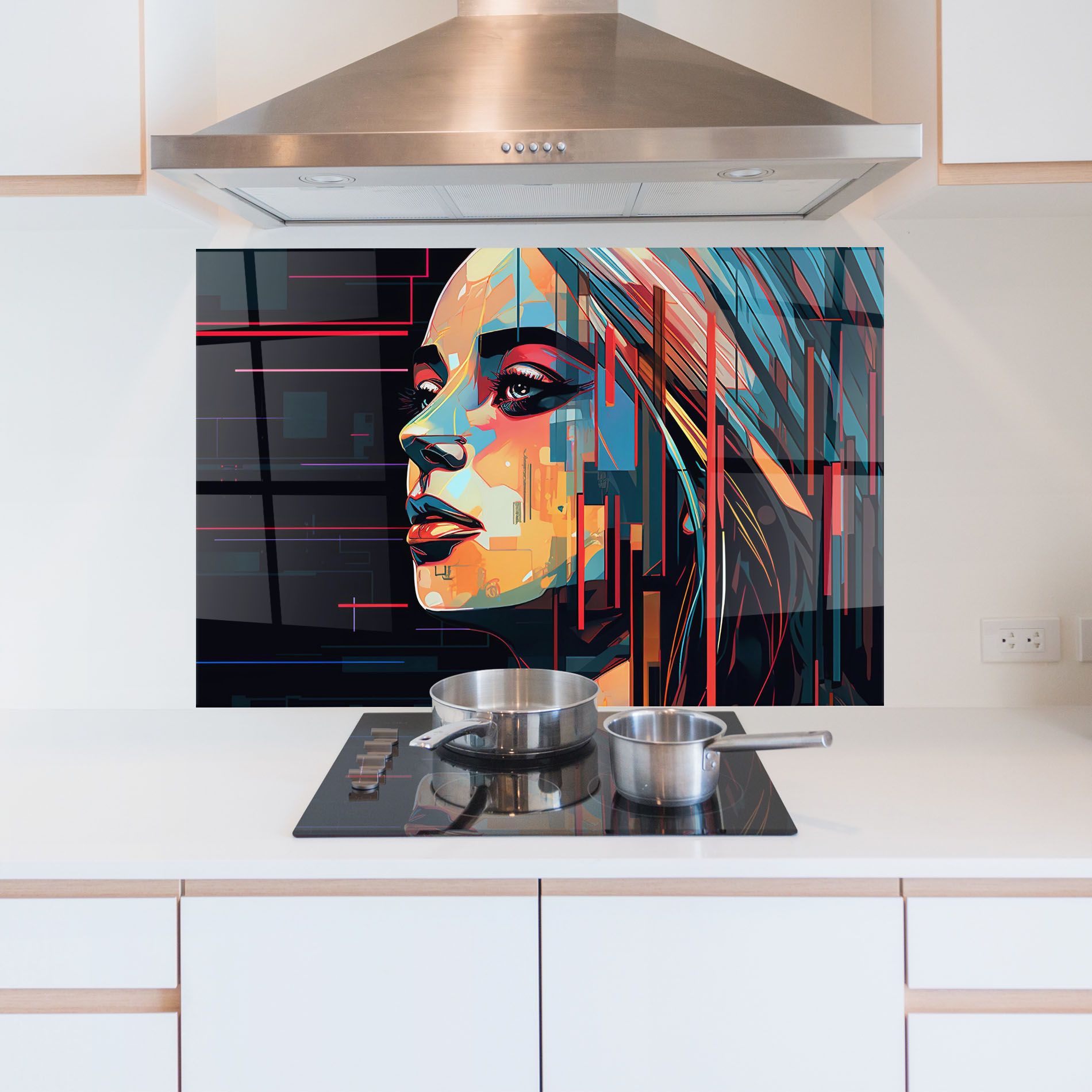 Glitchy Dark Portrait mockup 5