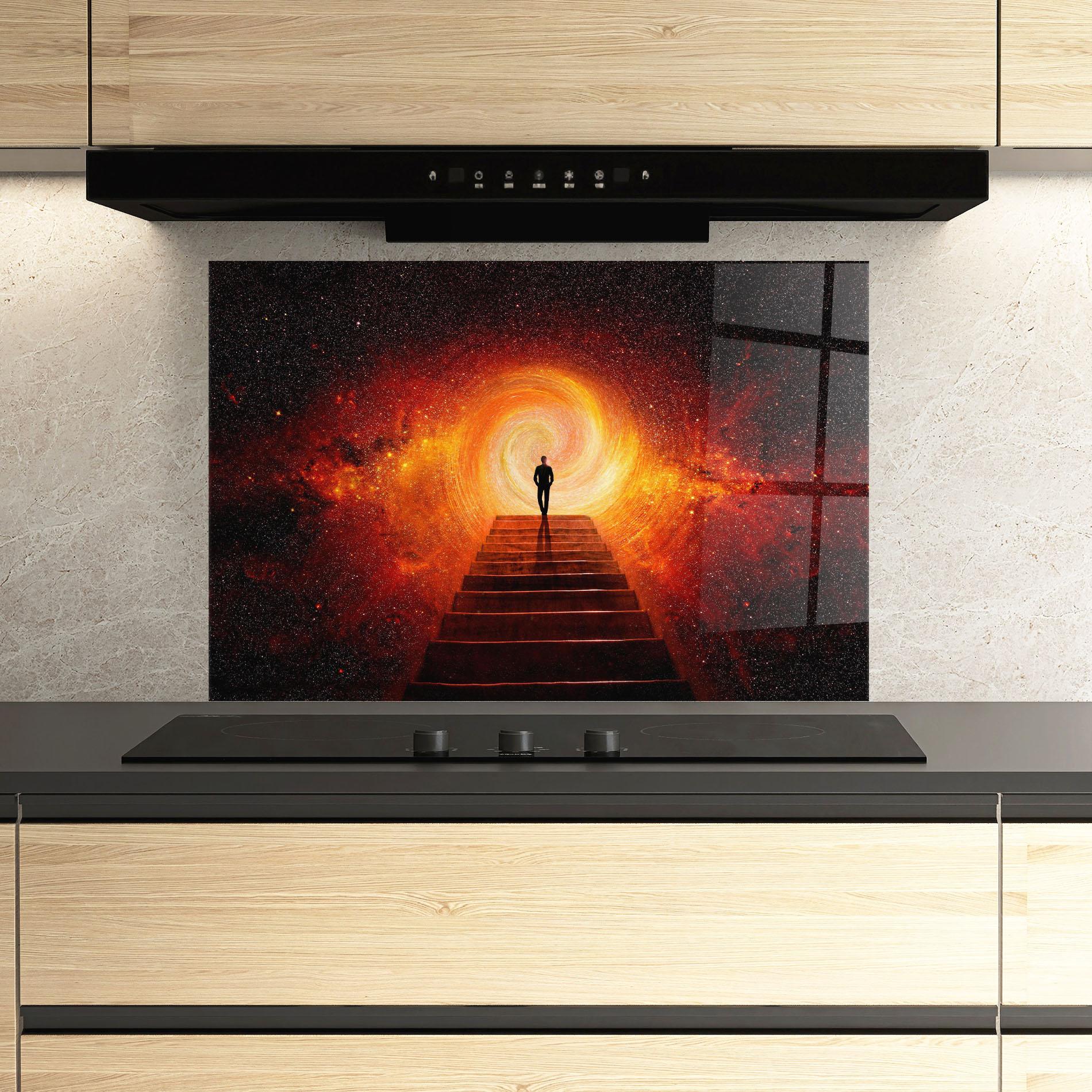 Panou Sticla Bucatarie Gateway To Your Soul mockup 3