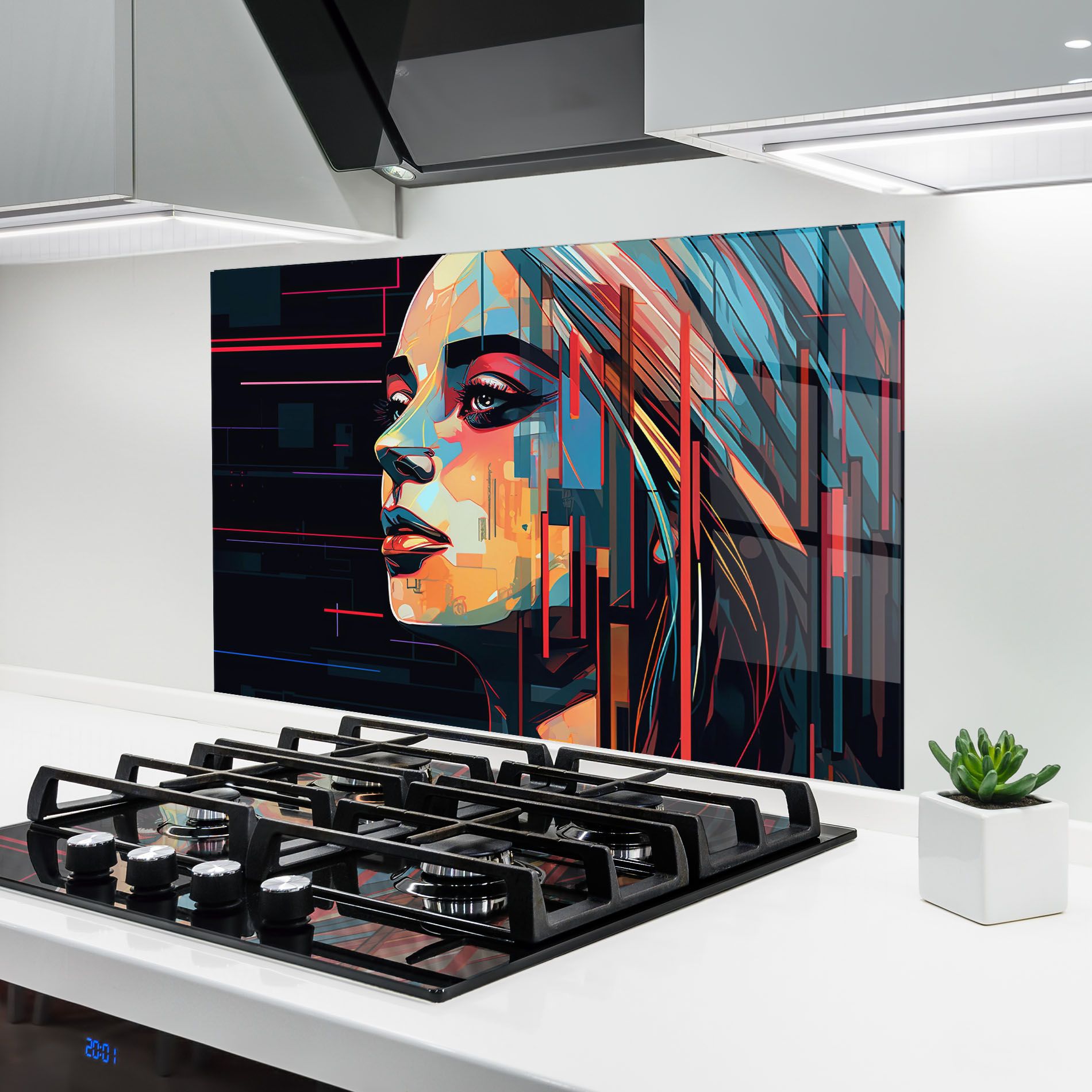 Glitchy Dark Portrait mockup 6