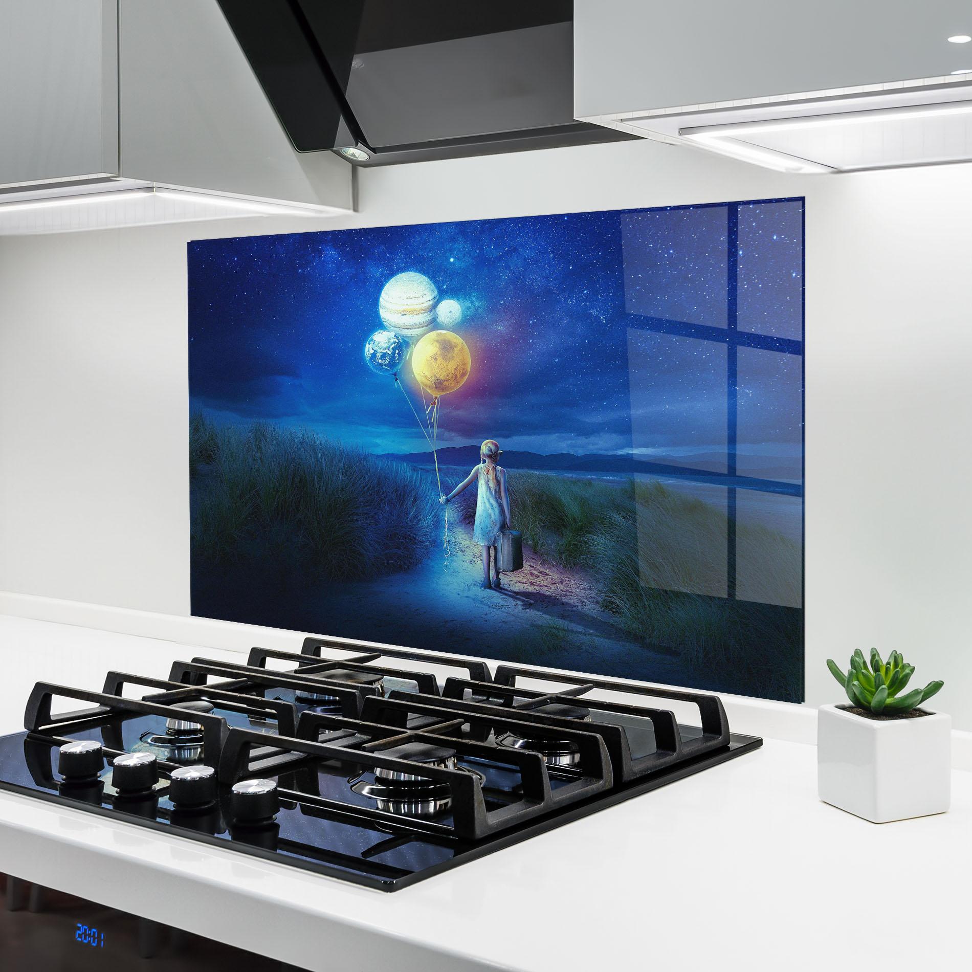 Panou Sticla Bucatarie Love Our Planet mockup 6