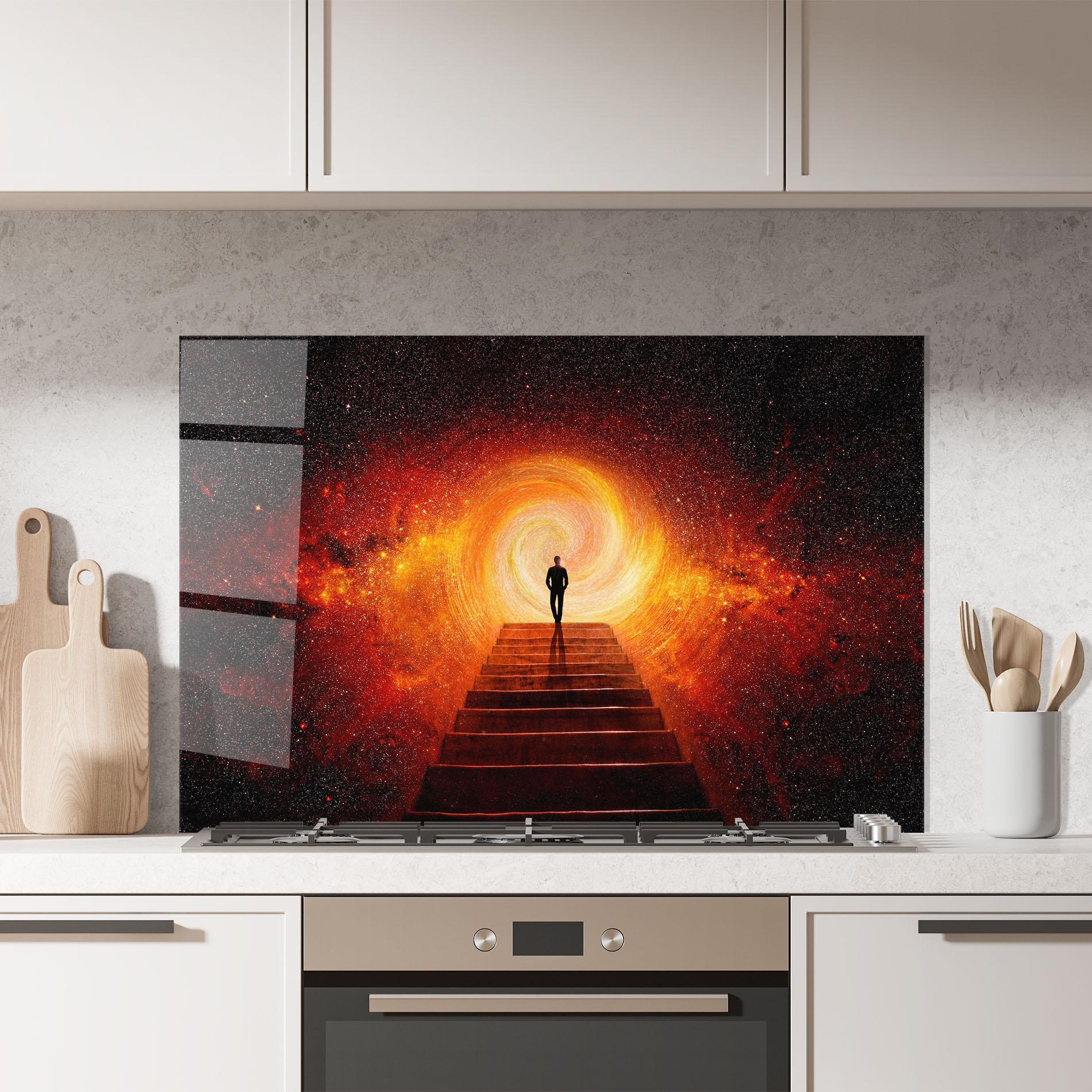 Panou Sticla Bucatarie Gateway To Your Soul mockup 7