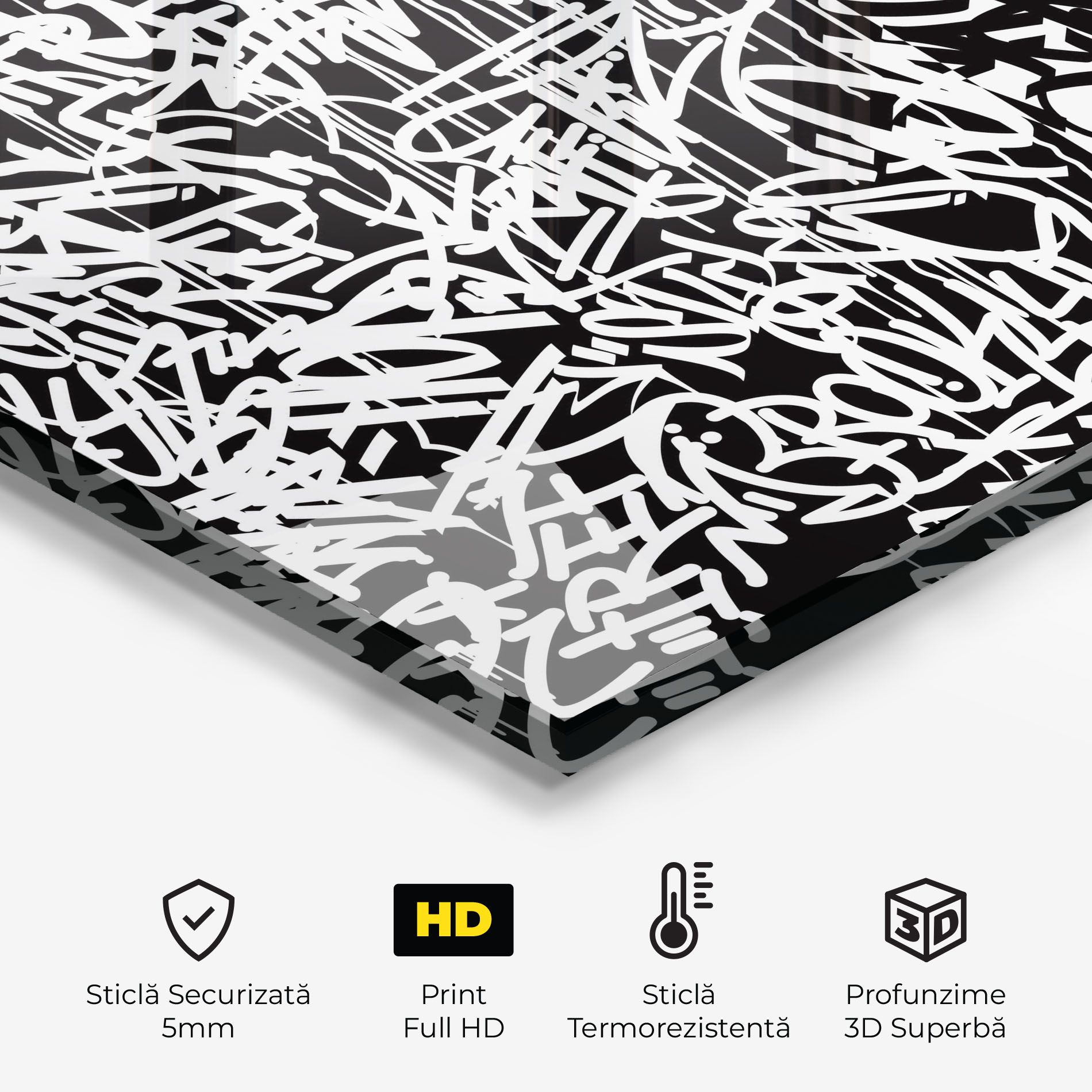 Black White Graffiti mockup 2