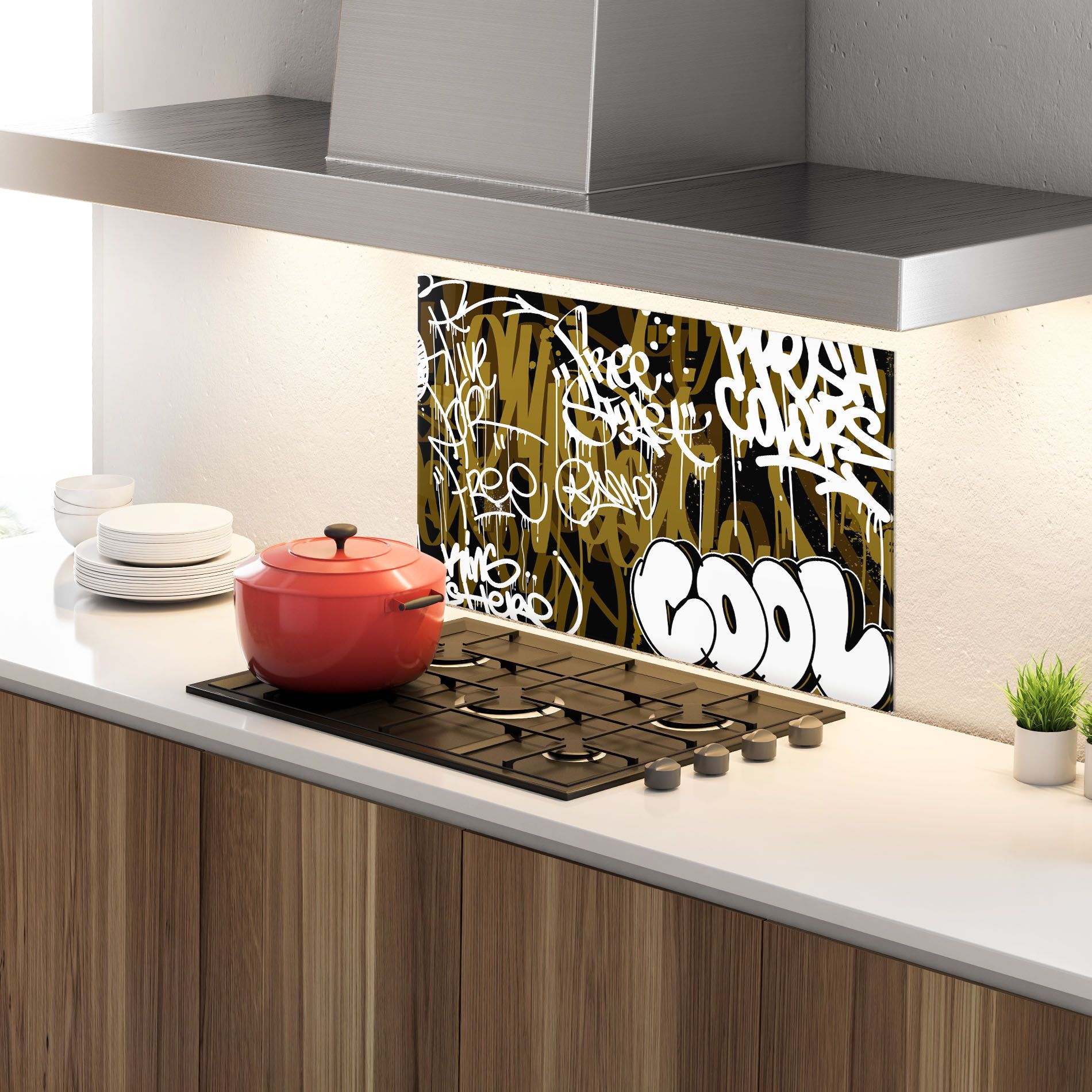 Cool Graffiti mockup 4
