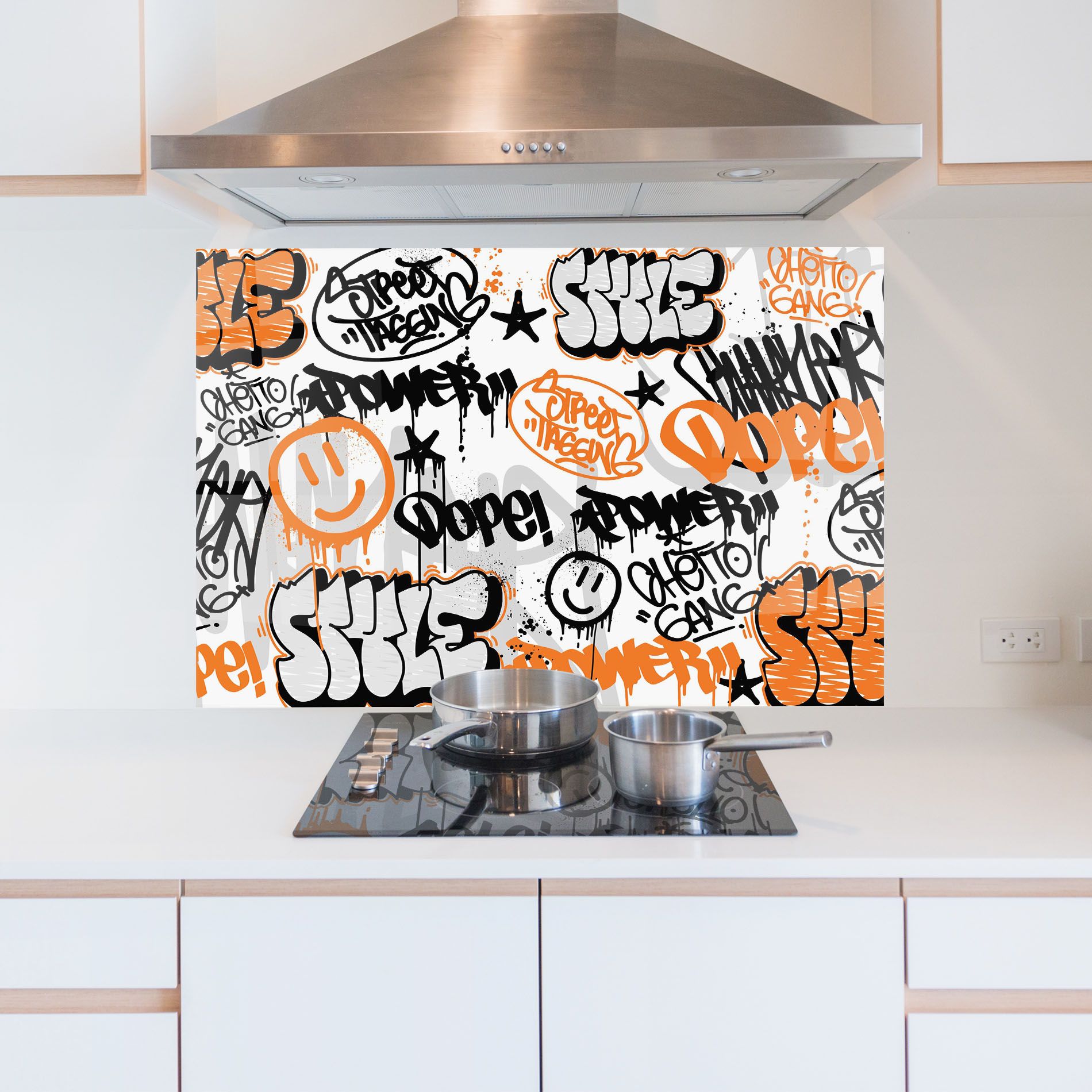 Black Orange Graffiti mockup 5