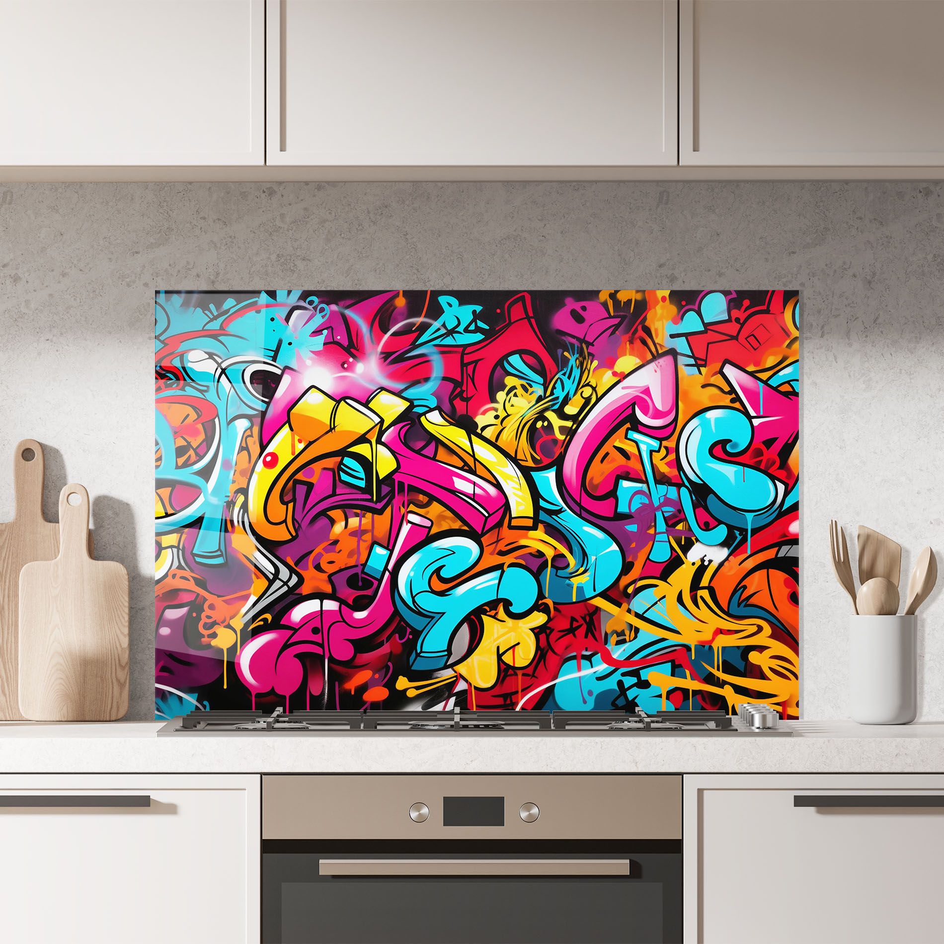 Abstract Graffiti mockup 7