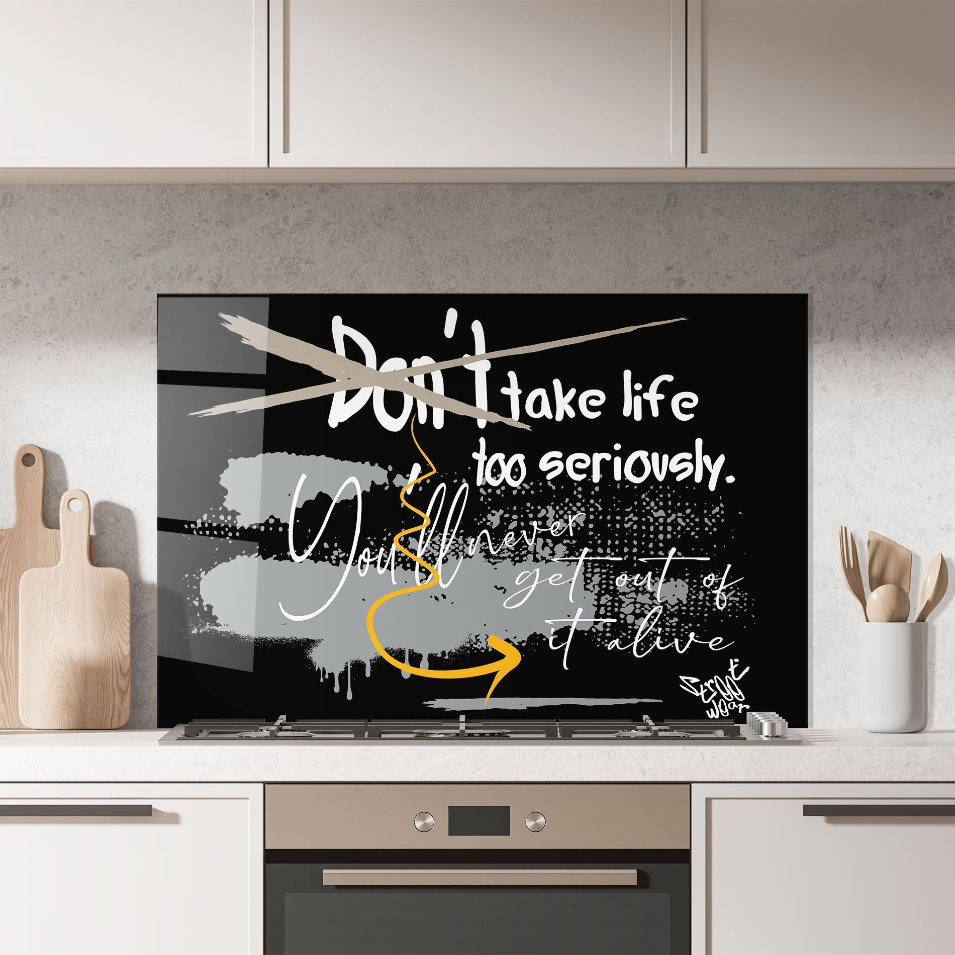 Grey Orange Graffiti mockup 7