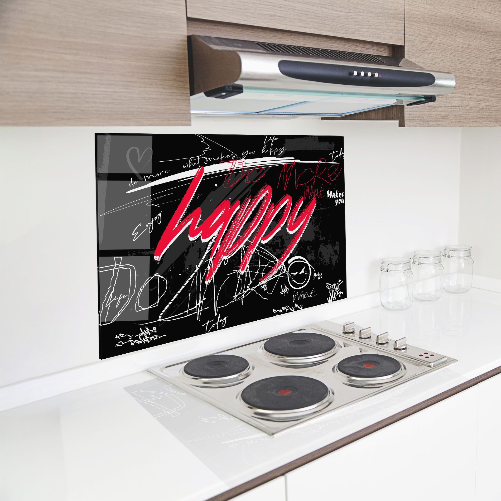 Red Happy Graffiti mockup 8