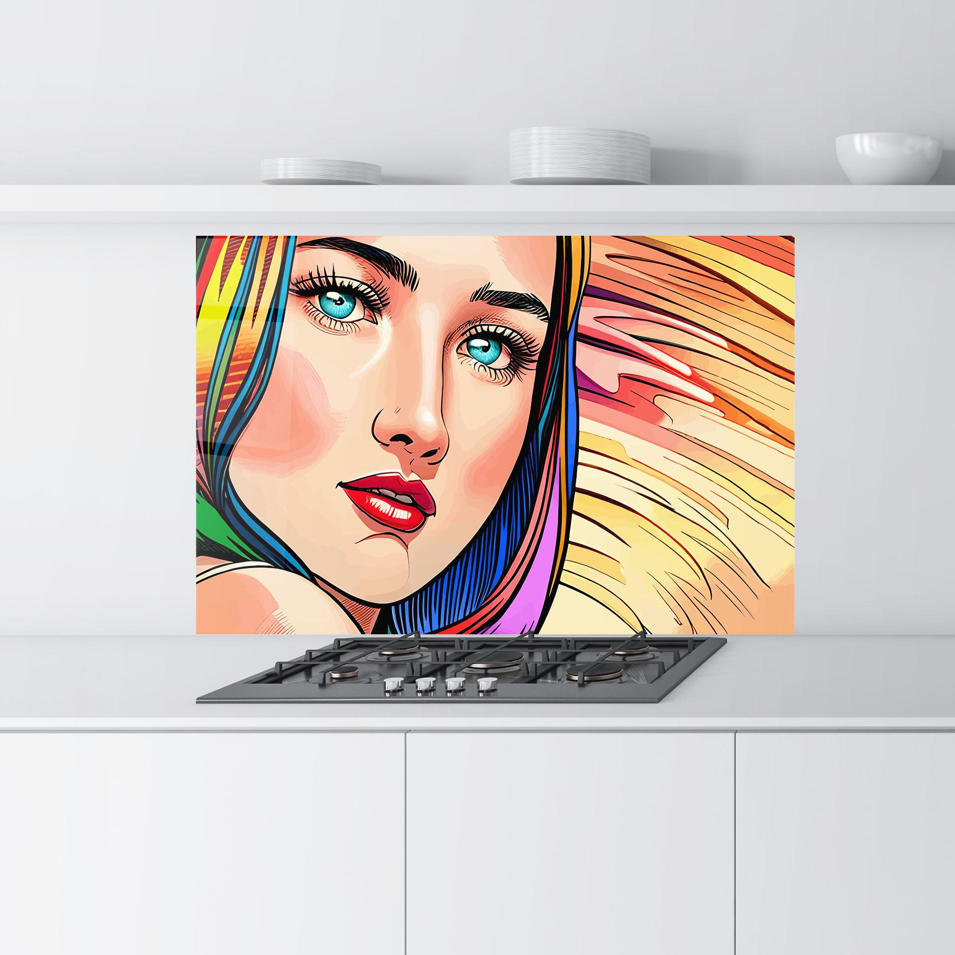 Panou Sticla Bucatarie Big Pop Eyes mockup 9