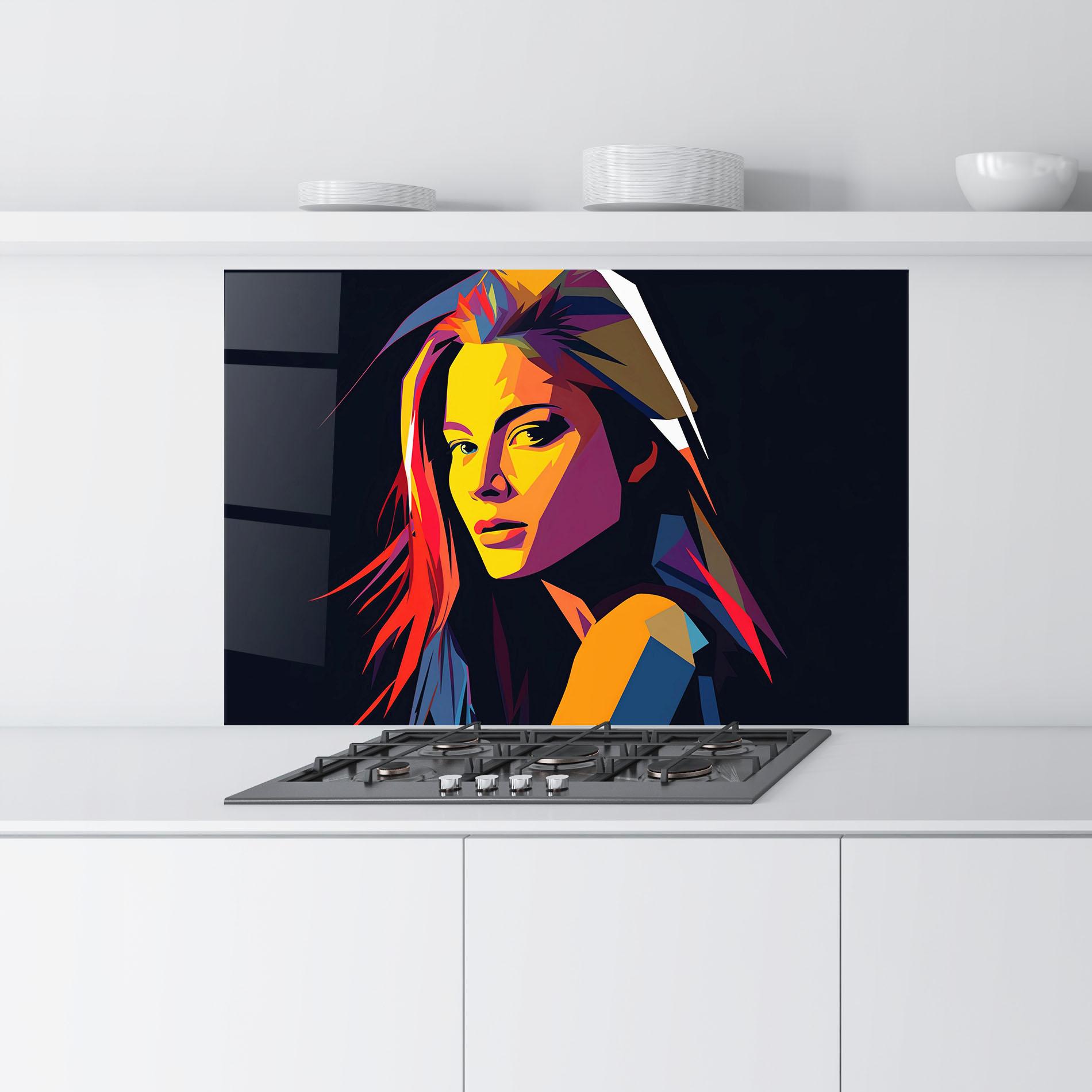 Panou Sticla Bucatarie Orange Pop Light mockup 9