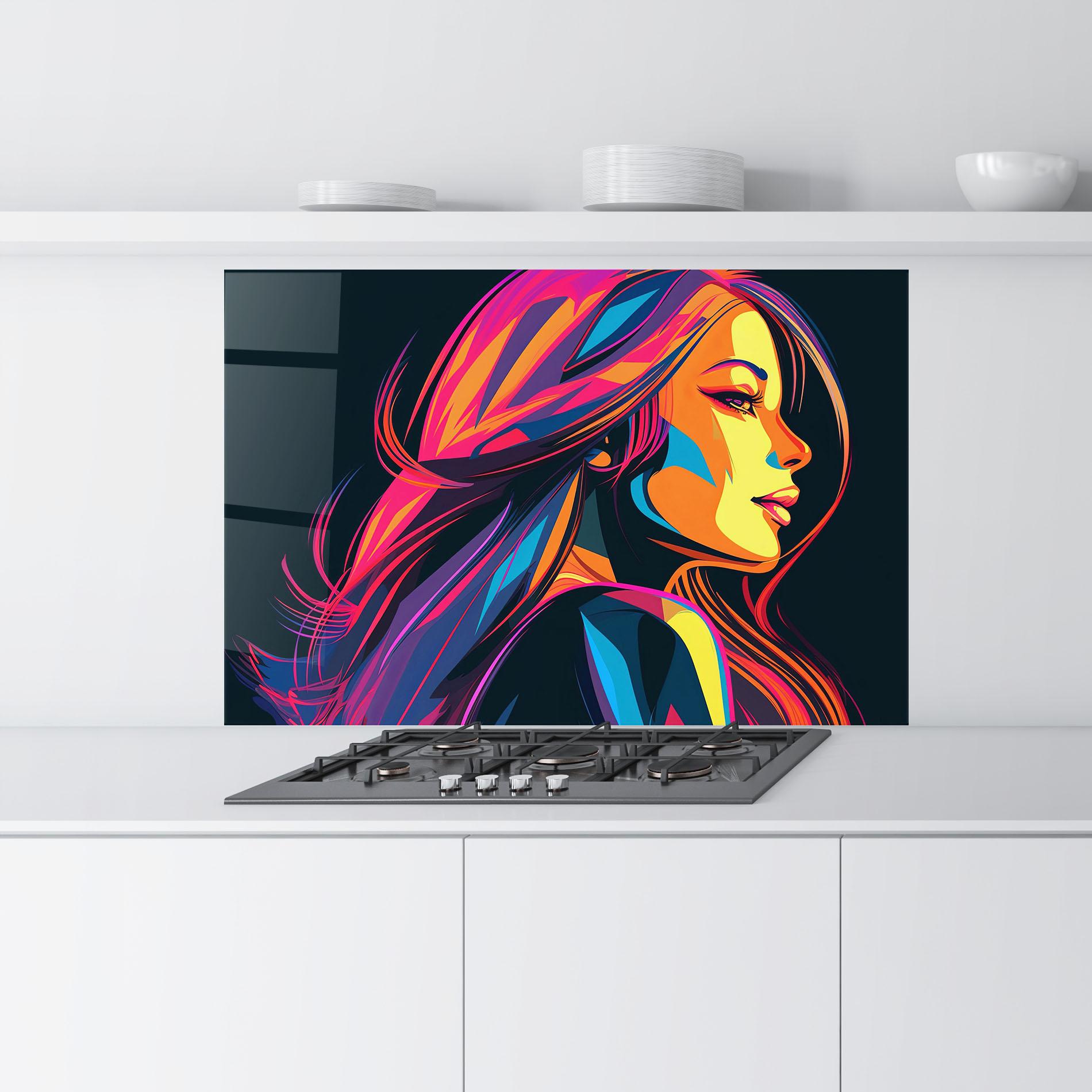 Panou Sticla Bucatarie Pop Worm Light mockup 9