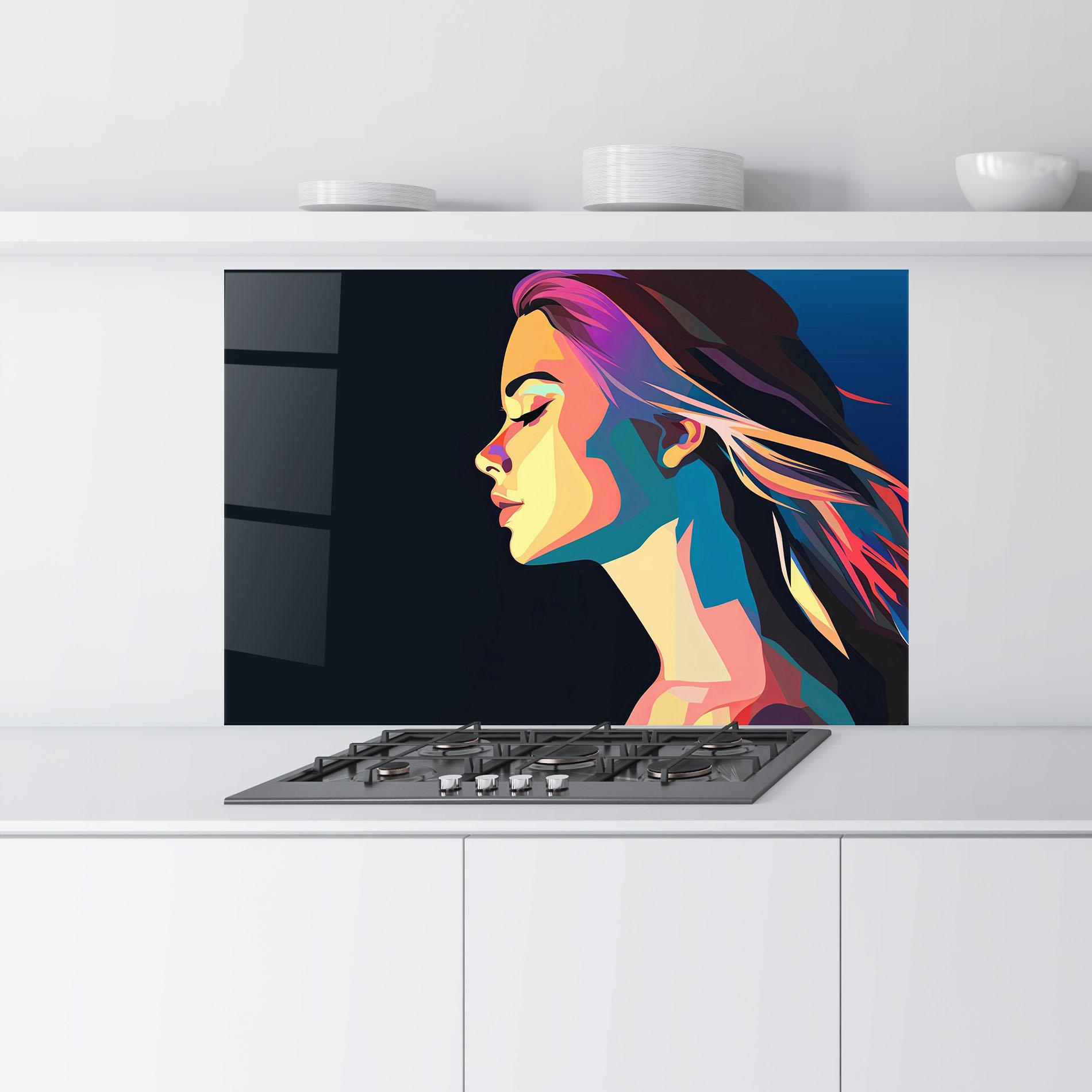 Panou Sticla Bucatarie Worm Pop Light mockup 9