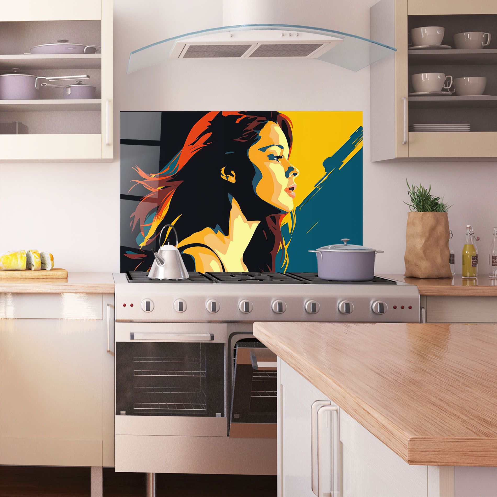 Blue Yellow Pop Art mockup 1