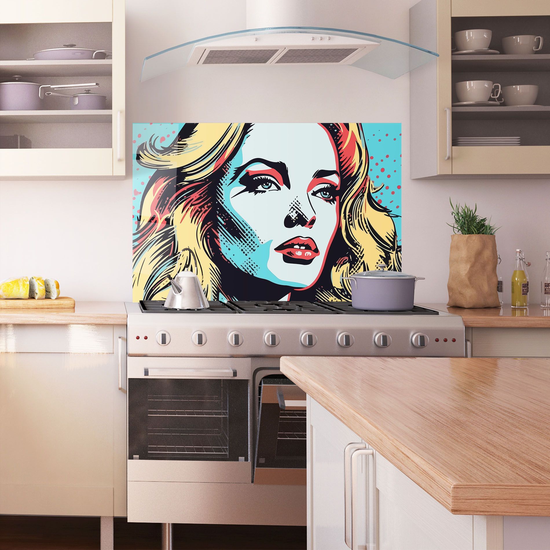 Pop Art Lady mockup 1
