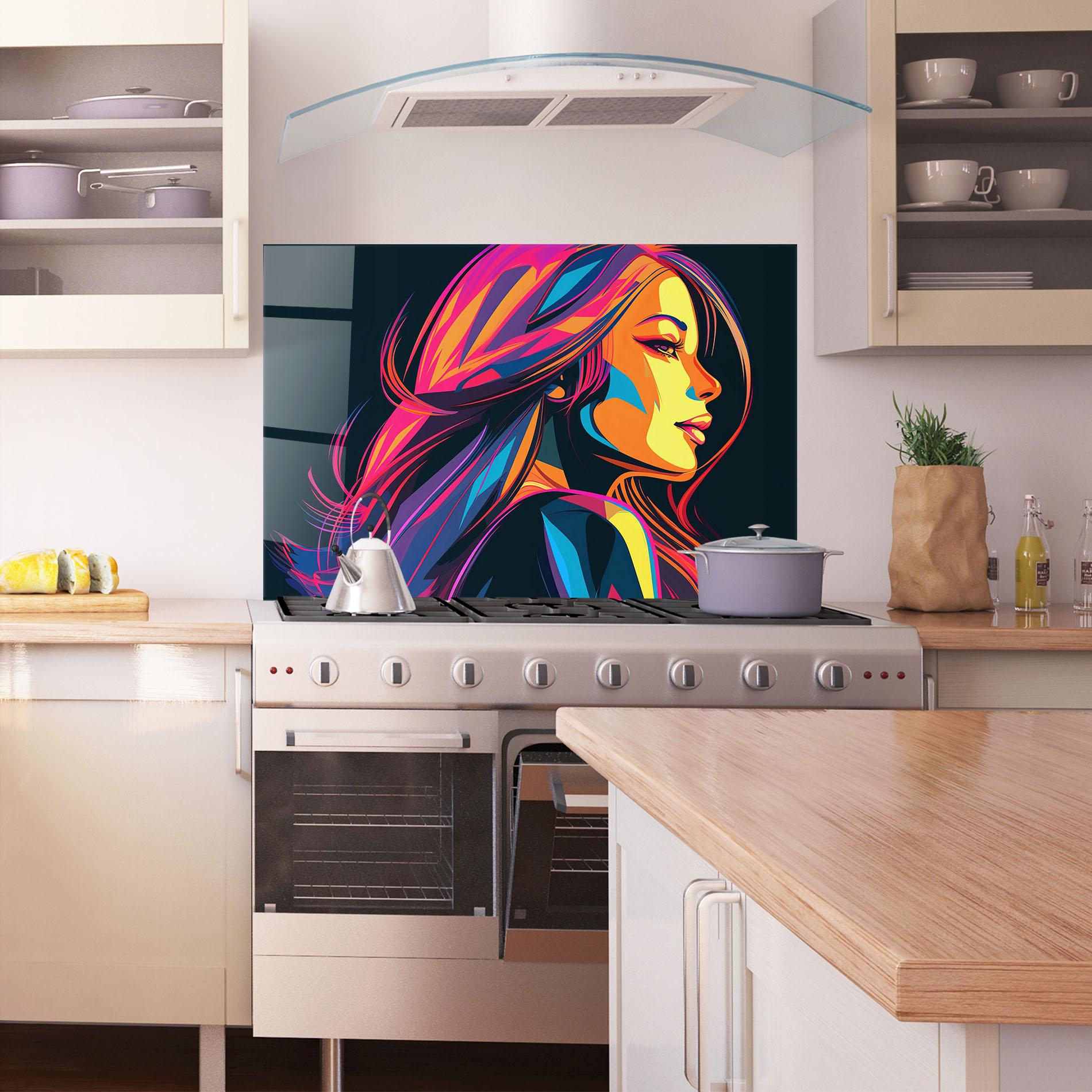 Panou Sticla Bucatarie Pop Worm Light mockup 1