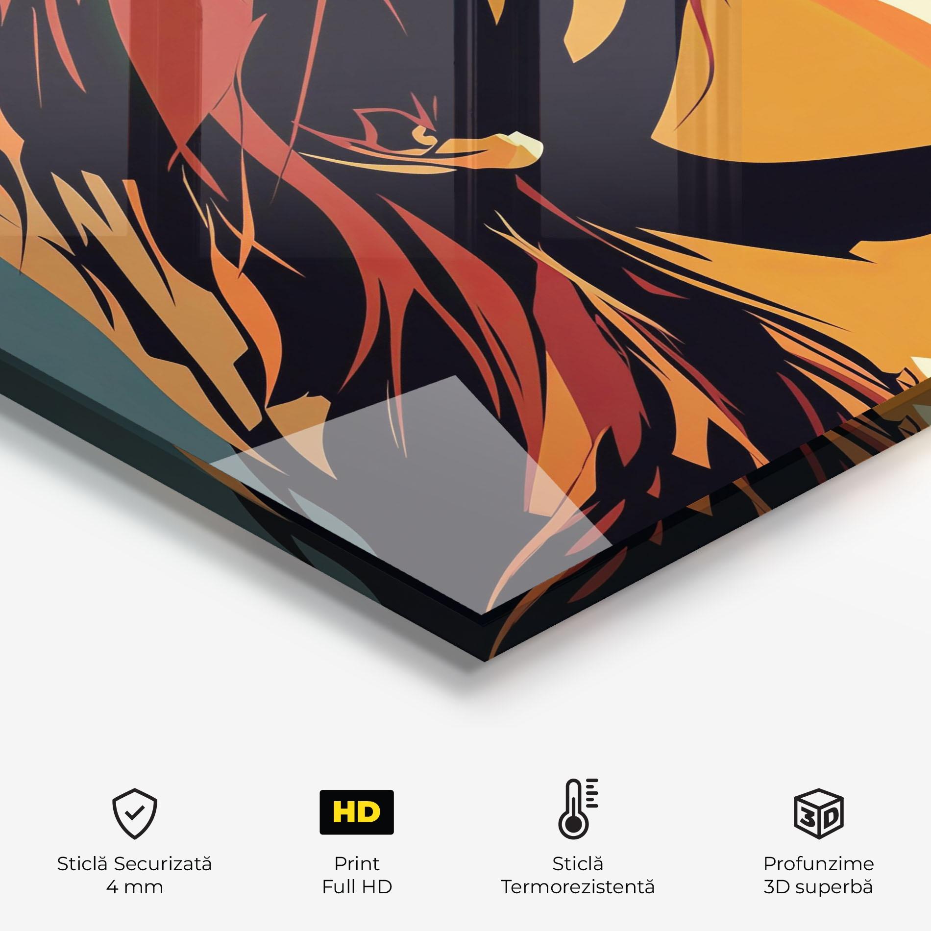 Panou Sticla Bucatarie Brown Pop Hair mockup 2