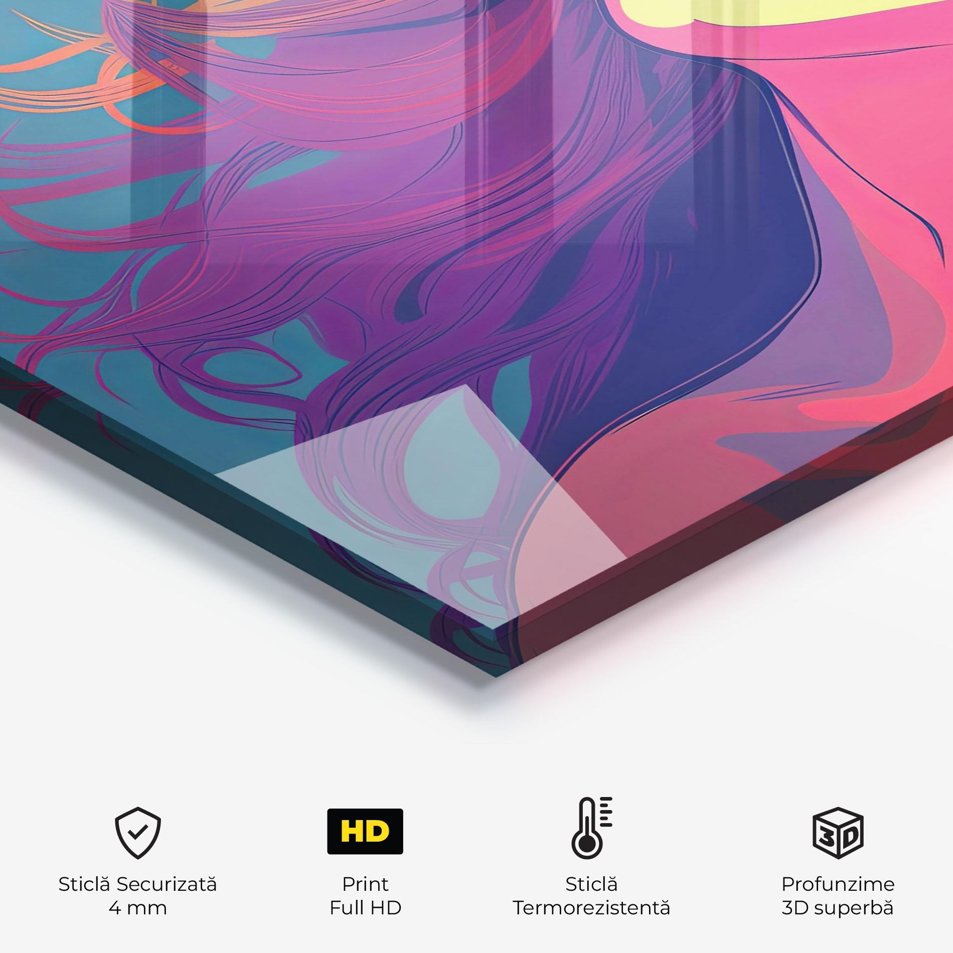 Panou Sticla Bucatarie Long Pop Hair mockup 2